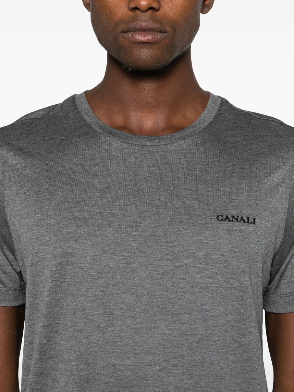 embroidered-logo T-shirt - 4