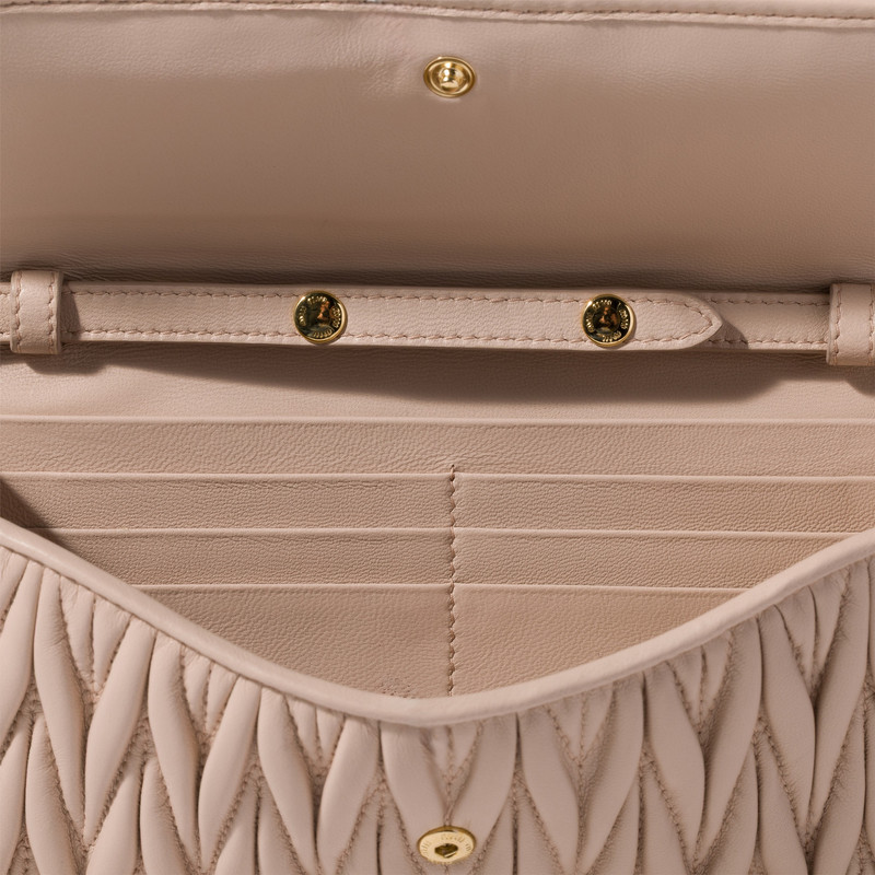 Miu Miu Matelassé nappa leather wallet outlook