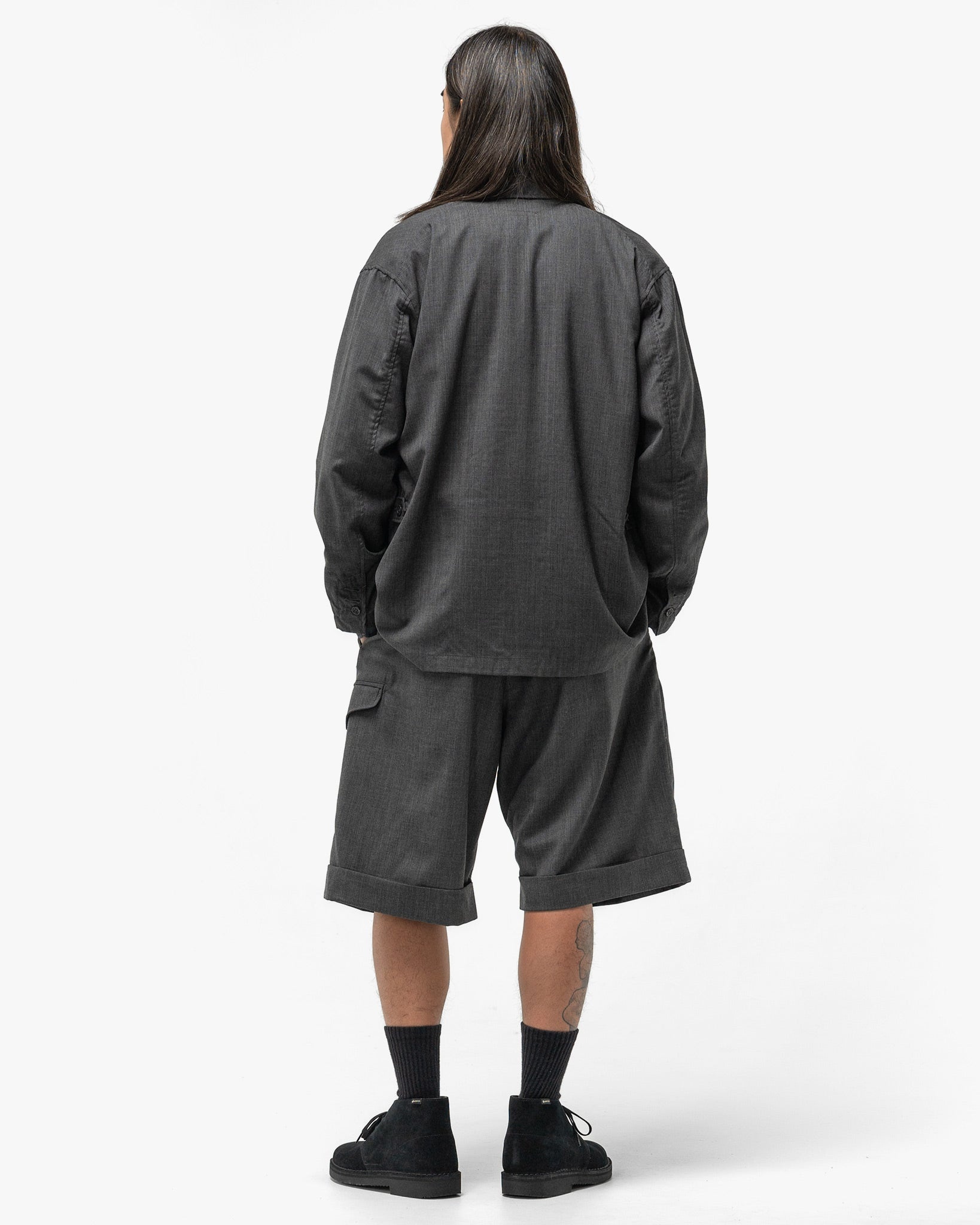 Loiter Jacket Tropical Wool Charcoal - 3