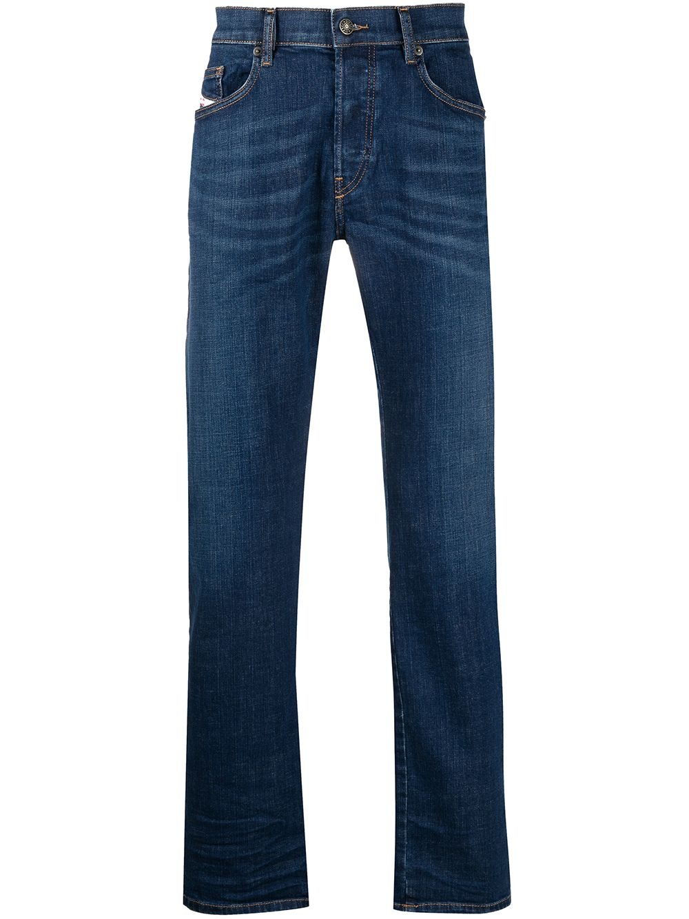 mid rise straight-leg jeans - 1