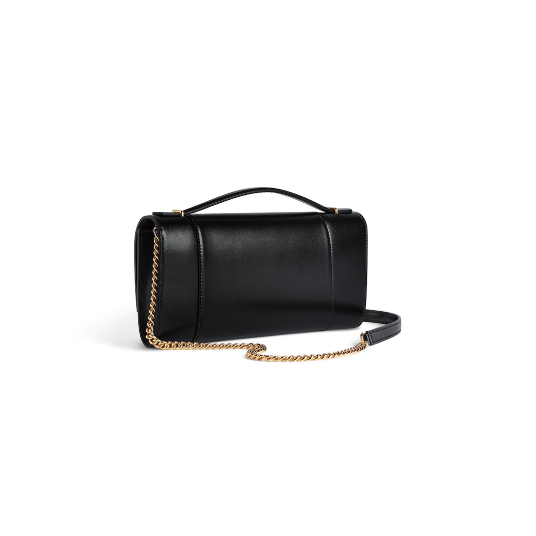 Women's Hourglass Pochette With Chain  in Black - 3