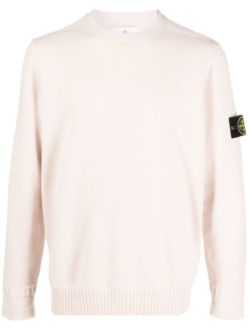 logo-patch cashmere jumper - 1