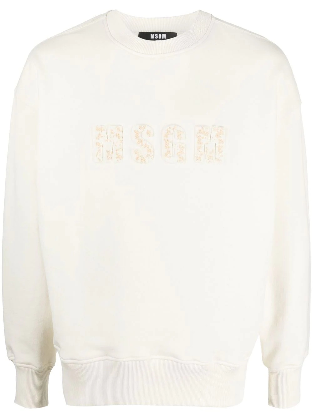 embossed-logo cotton sweatshirt - 1