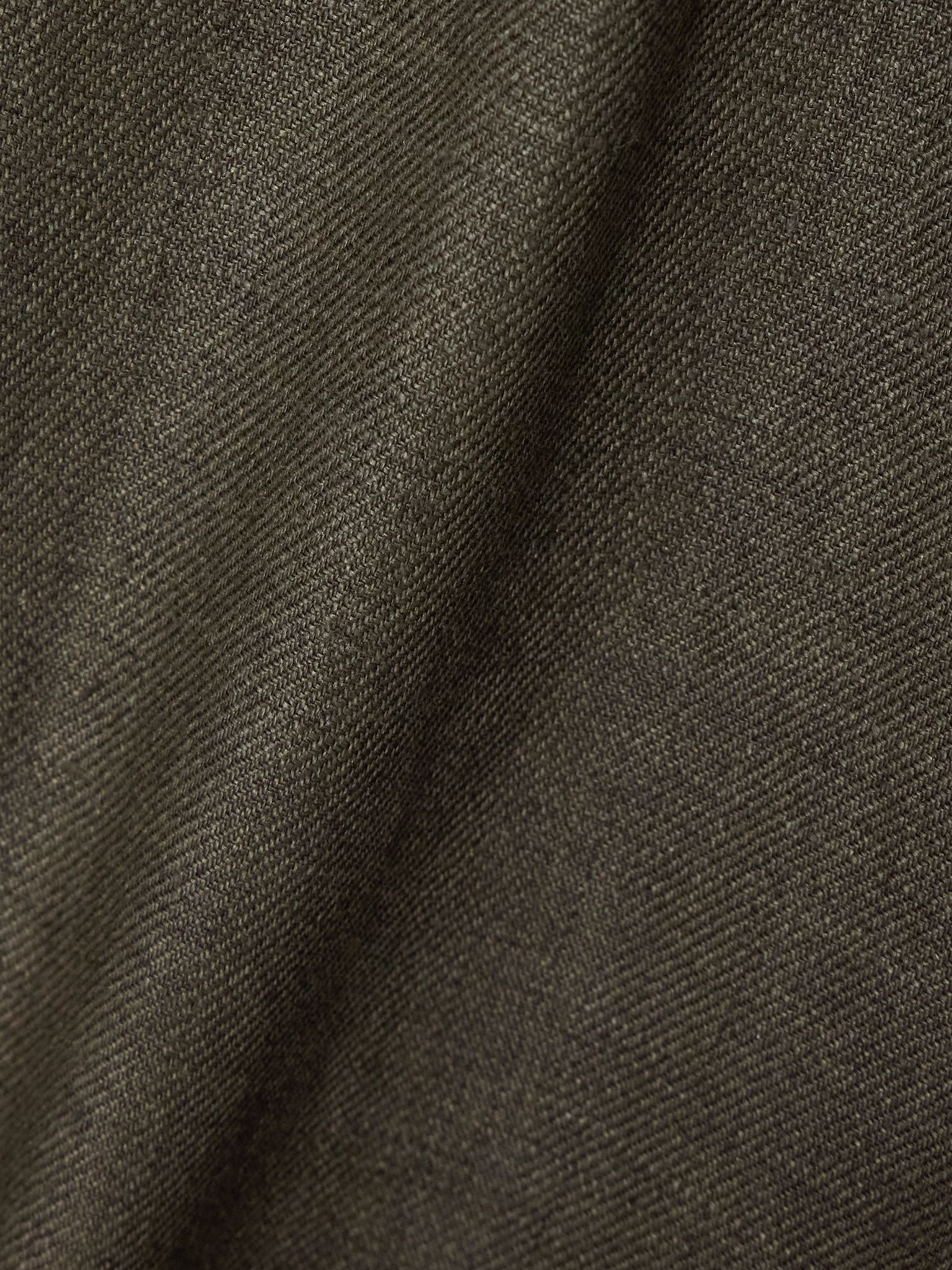 Digby pleated linen and wool-blend shorts Green - 5