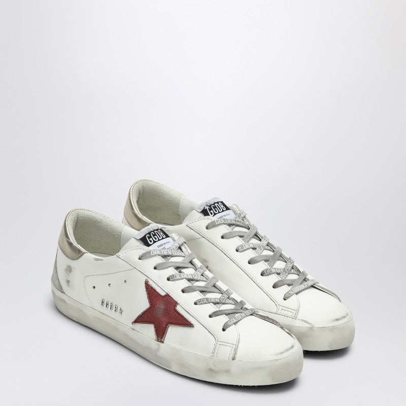 Golden Goose Sneakers Super Star White/Red/Platinum Men - 2