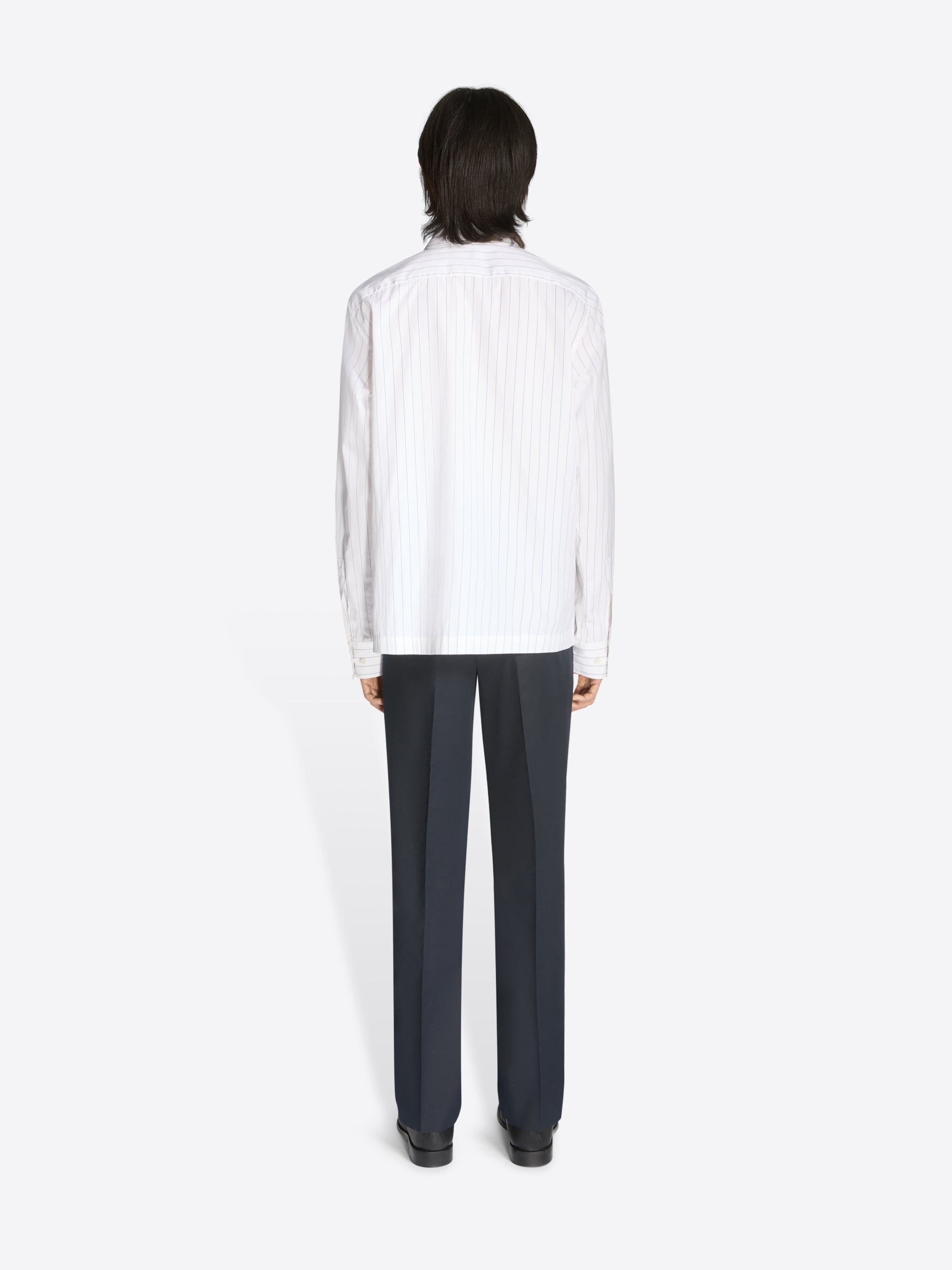 SLIM FIT WOOL PANTS - 4