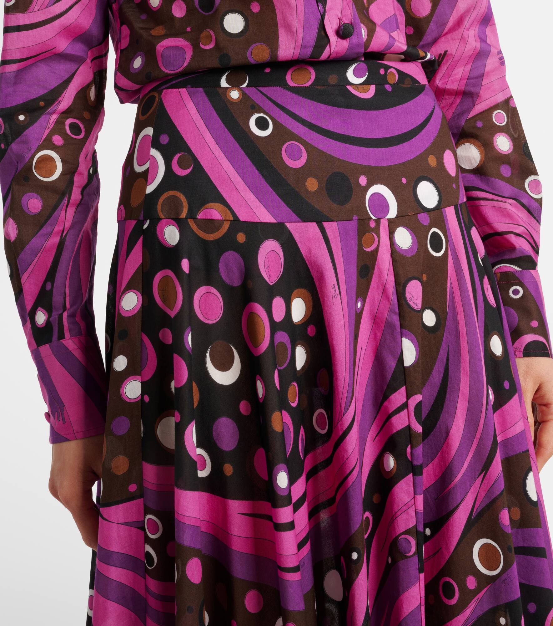 Fontane cotton muslin maxi skirt - 4
