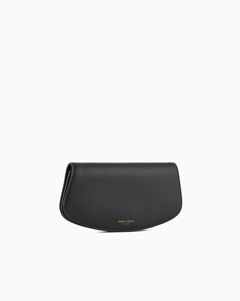 GIORGIO ARMANI SMALL LEATHER SHOULDER CLUTCH BAG outlook