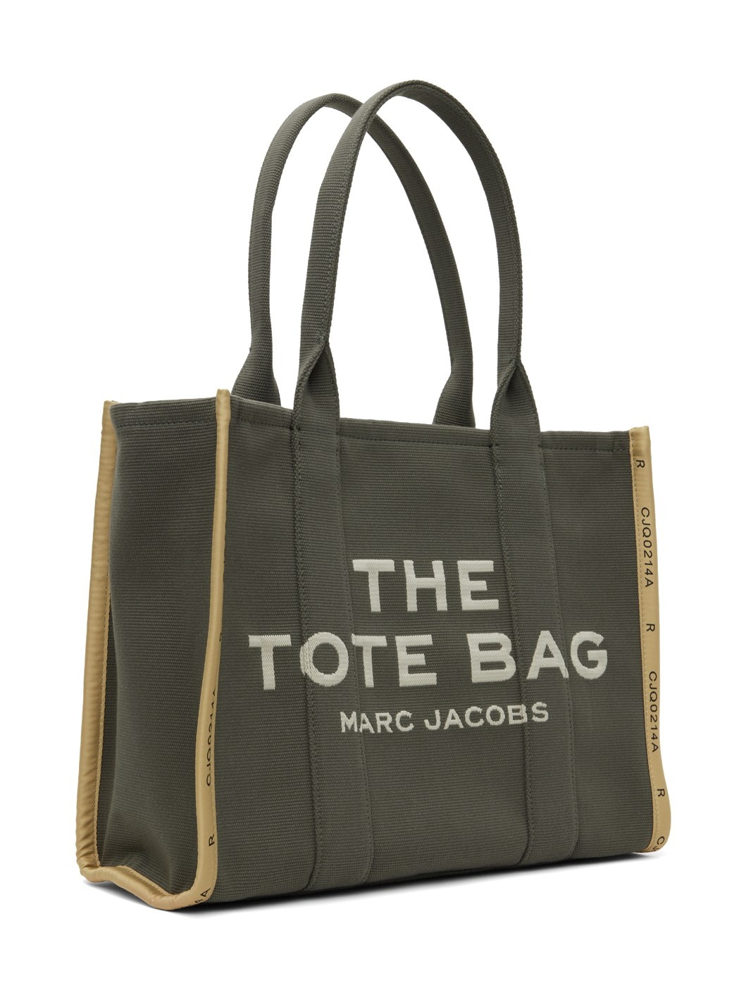 Khaki 'The Jacquard Large' Tote - 2