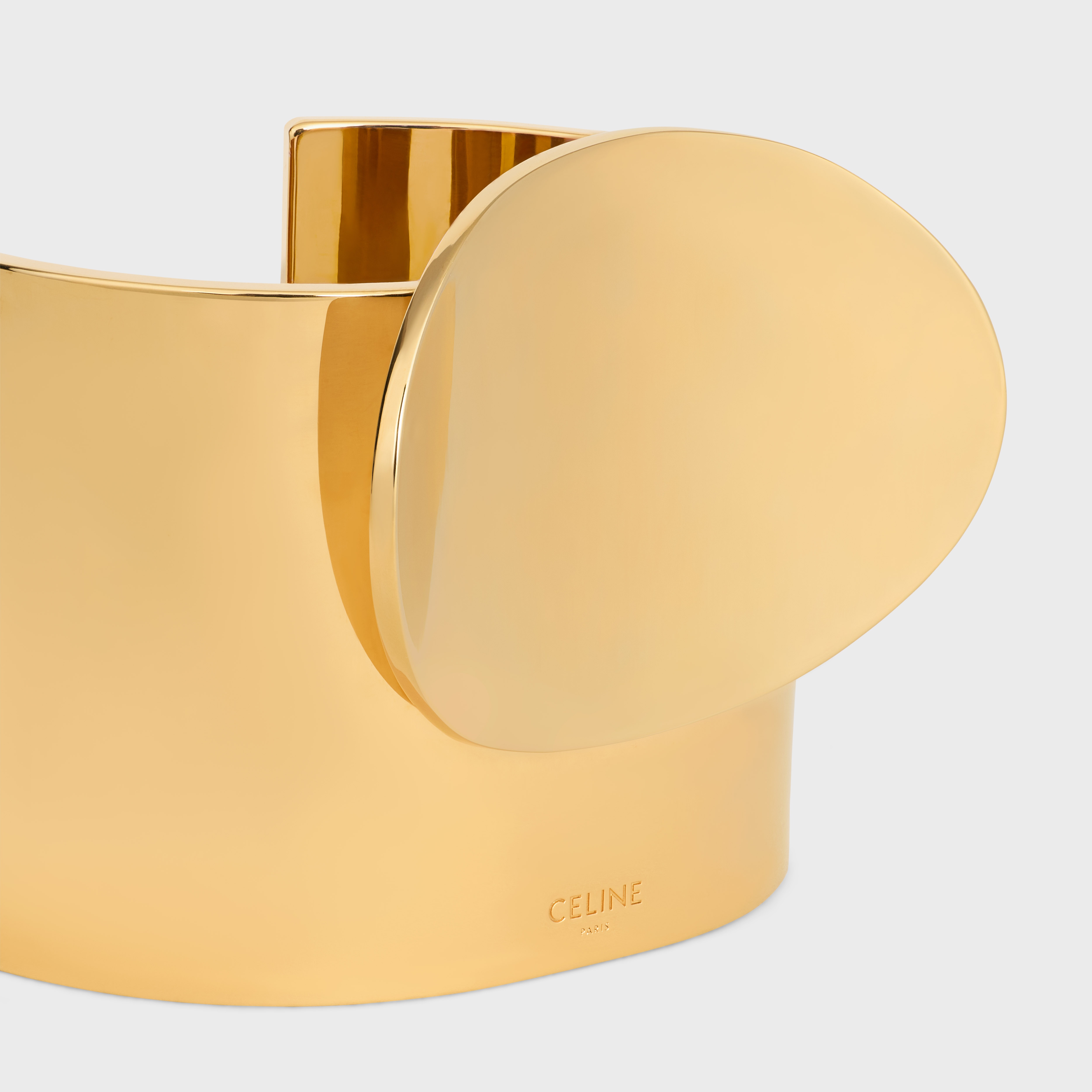 Celine Petale Cuff in Brass with Gold Finish - 4