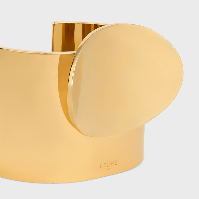 Celine Petale Cuff in Brass with Gold Finish 4