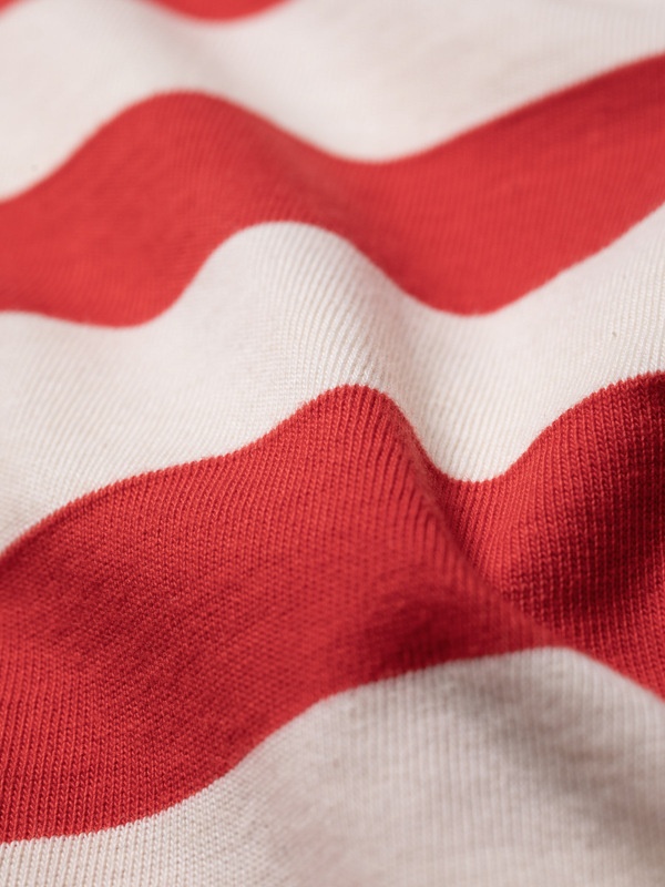 Uno Block Stripe Offwhite/Red - 4