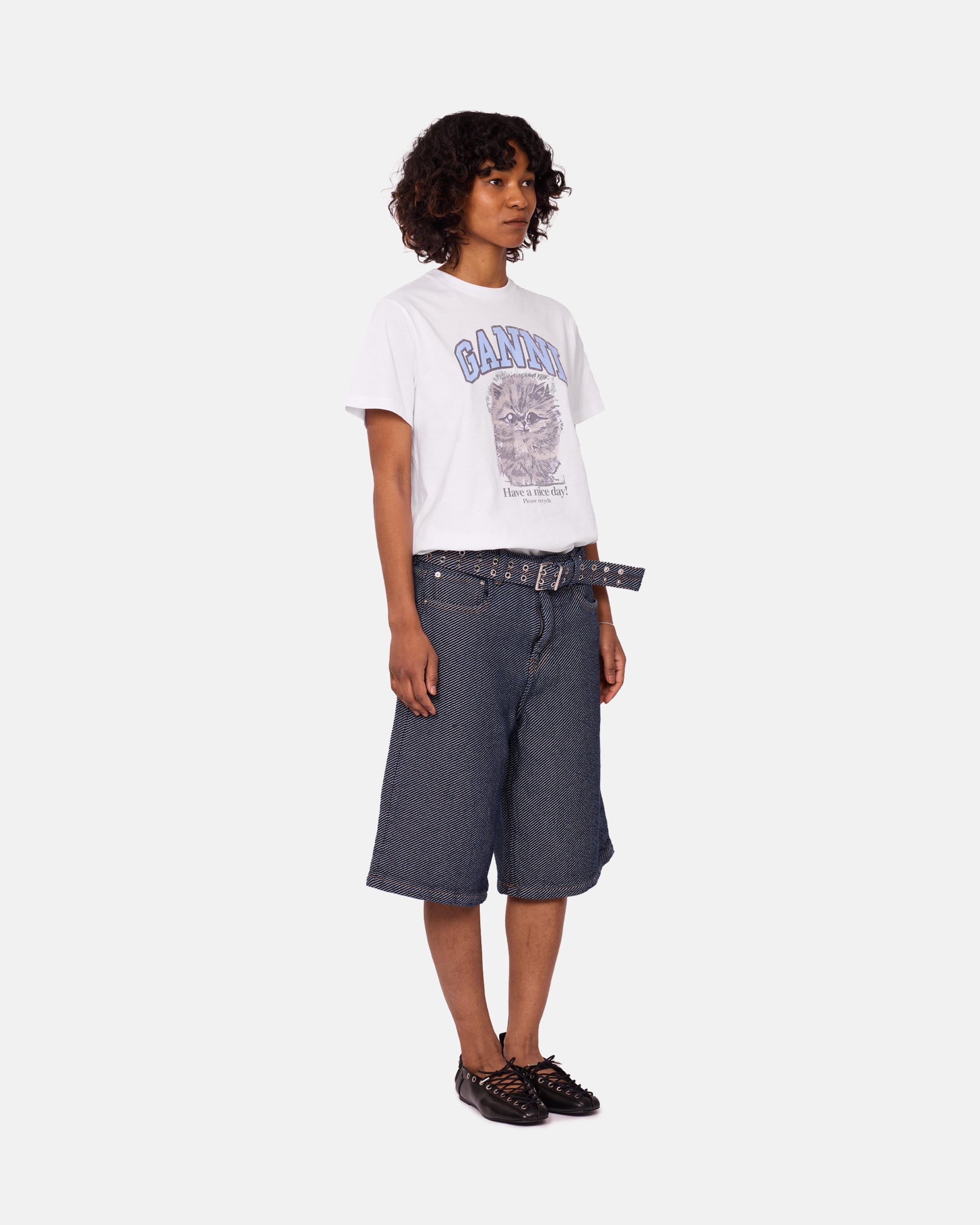 Heavy Twill Denim Shorts - 5
