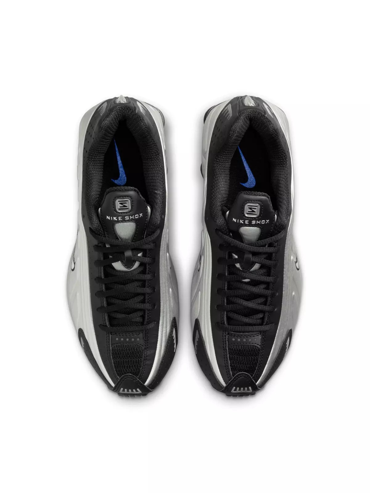 Shox R4 "Black/Metallic Silver/Racer Blue" Women's Shoe - 7