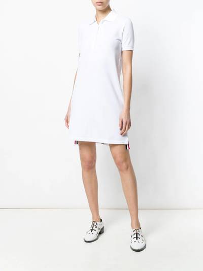 Thom Browne RWB stripe piqué polo dress outlook