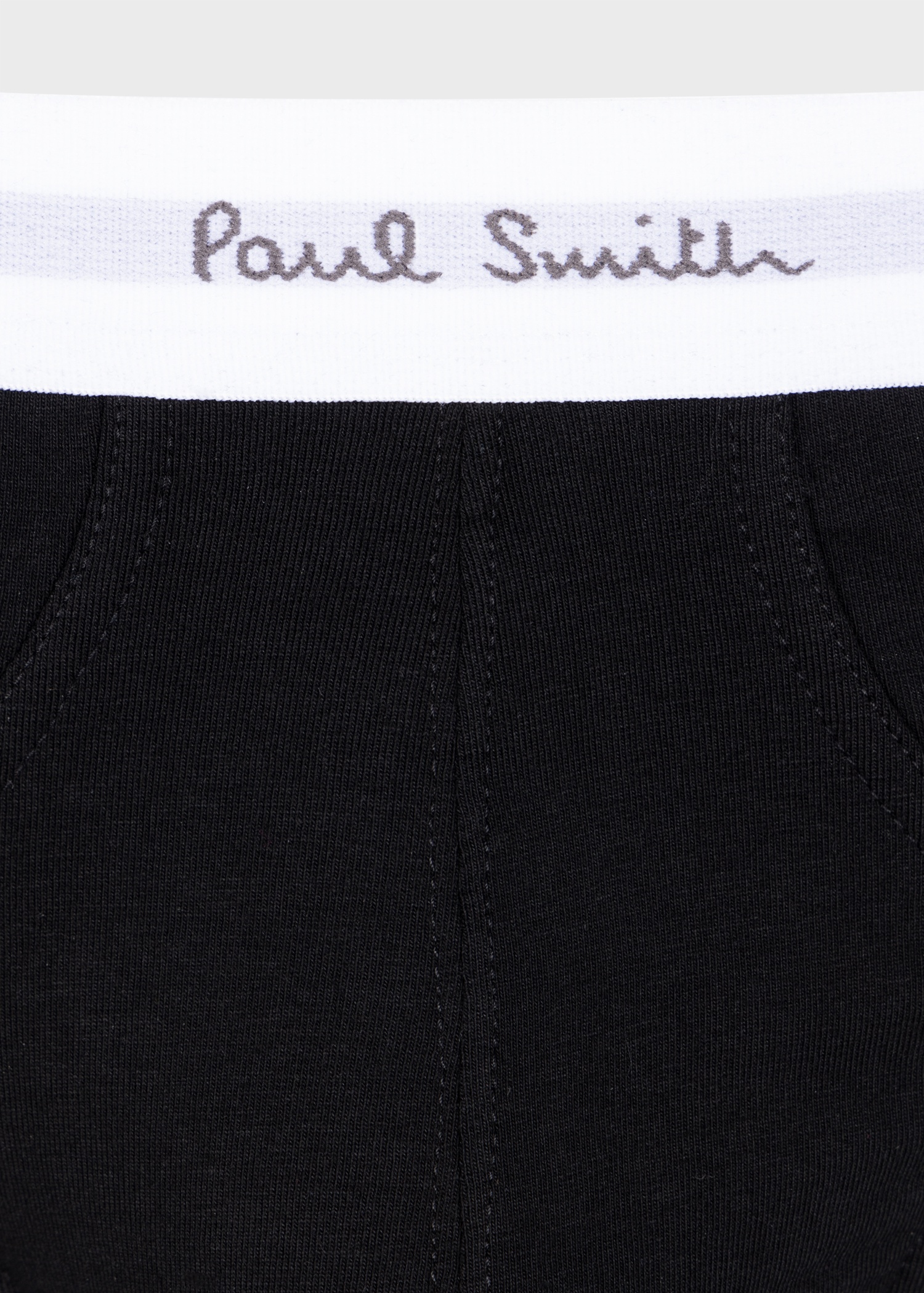 Black Cotton-Stretch Briefs Three Pack - 2