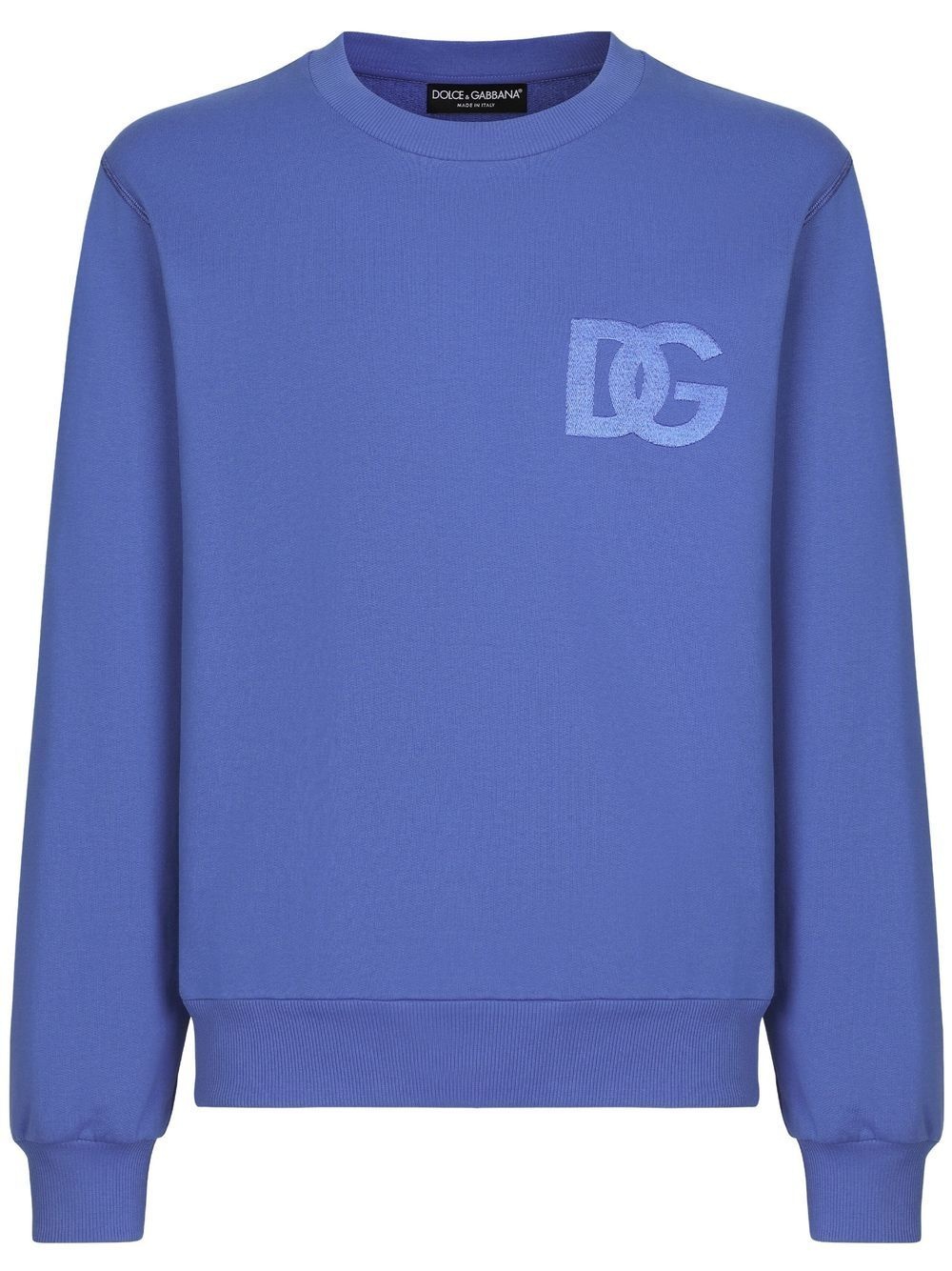 DG embroidered-logo cotton sweatshirt - 1