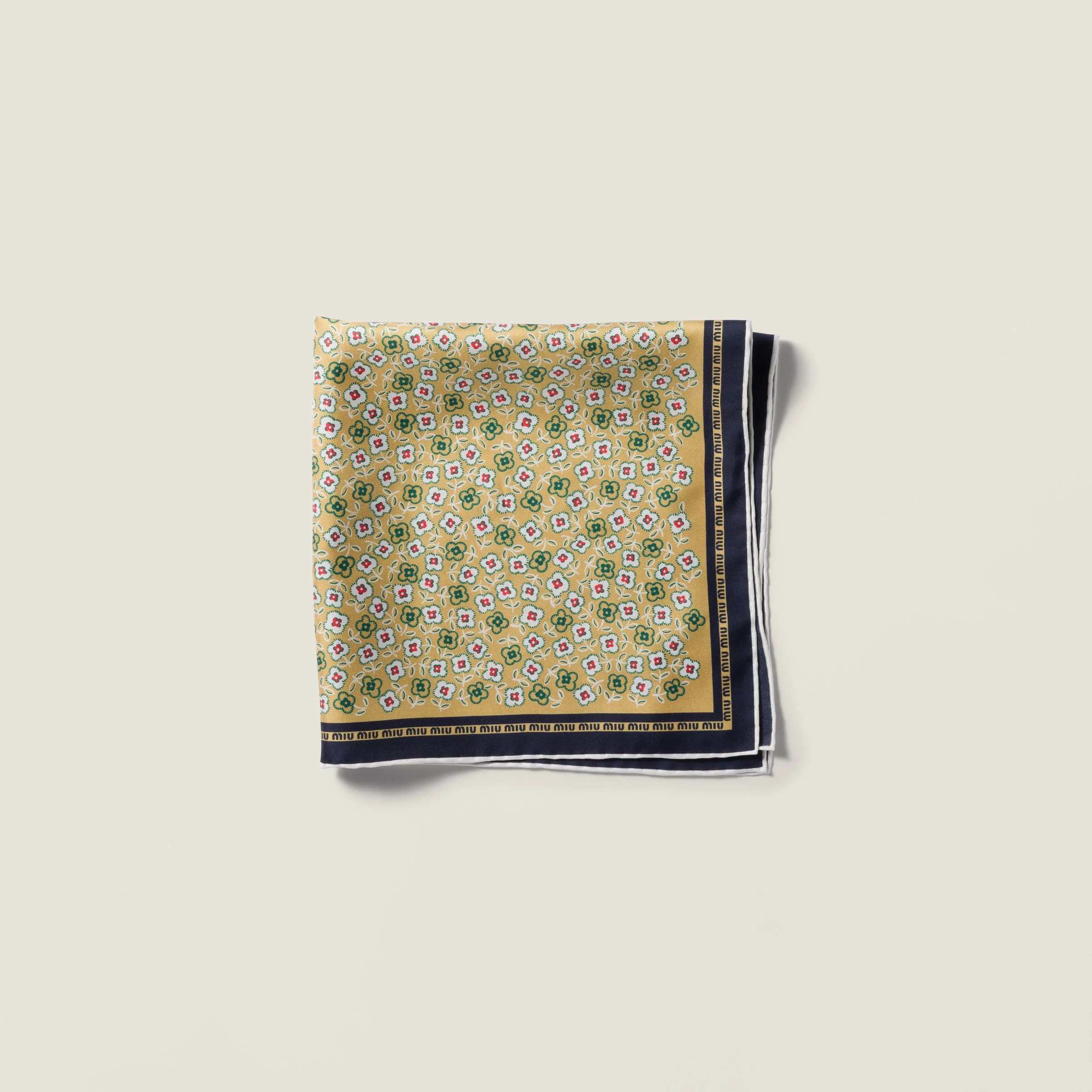 Printed twill scarf - 1