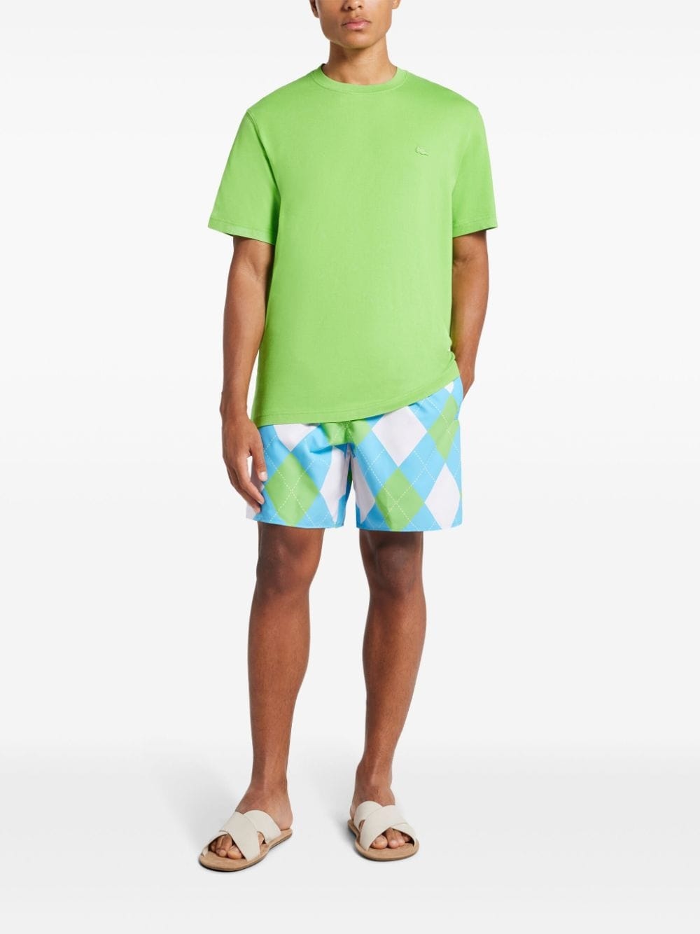 geometric-print swim shorts - 3