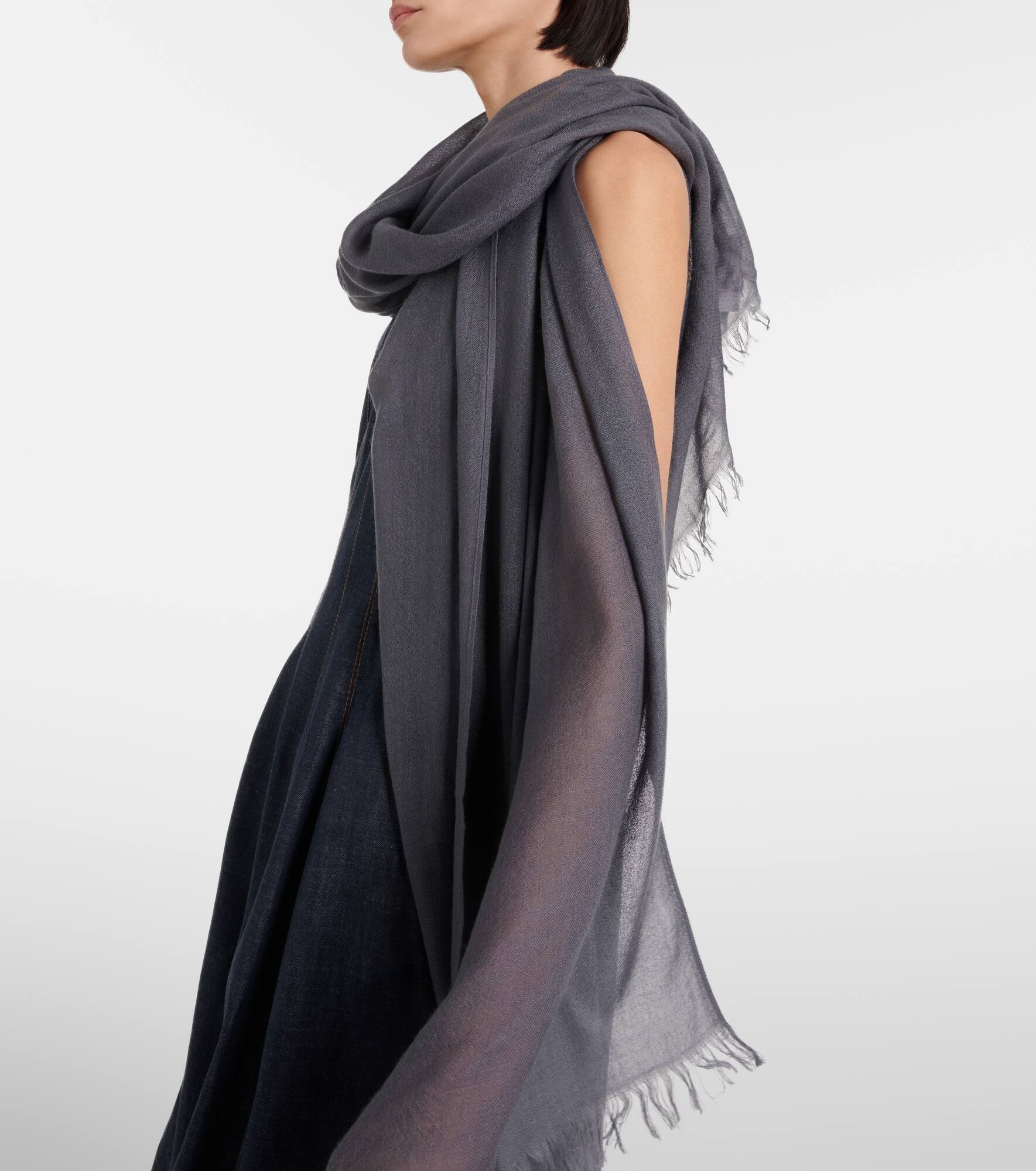 Cashmere and silk scarf - 2