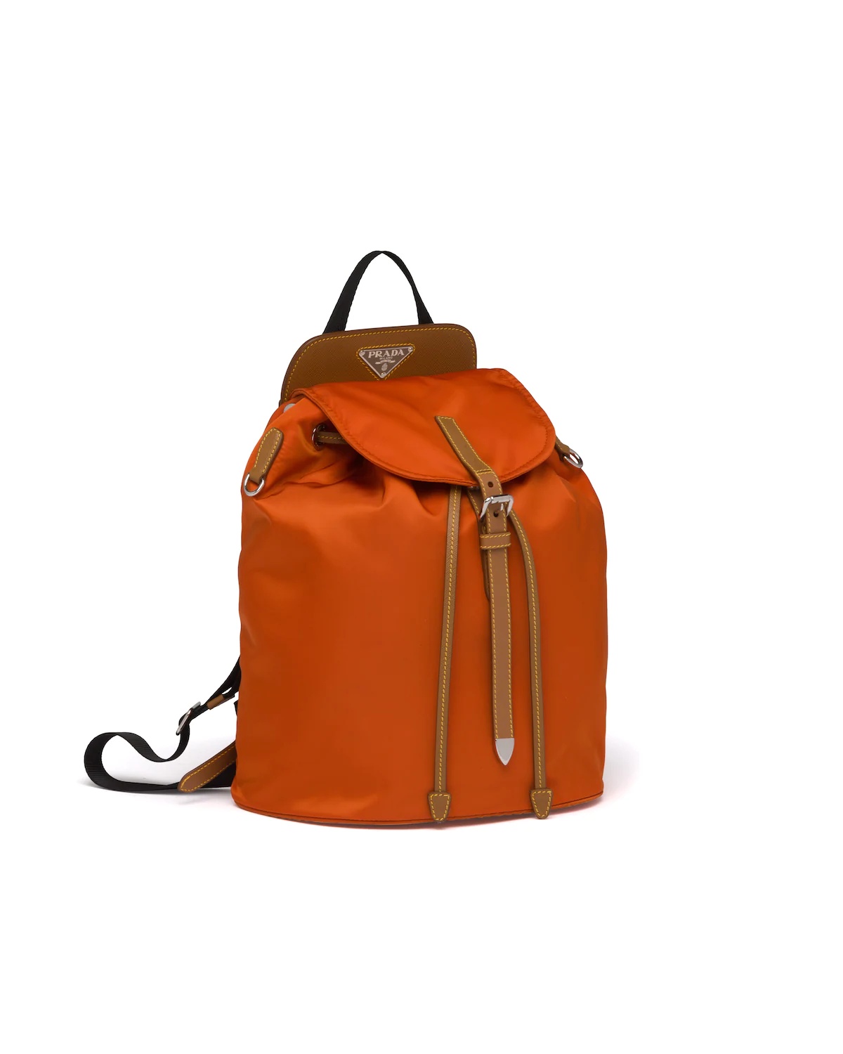 Nylon and Saffiano leather backpack - 3