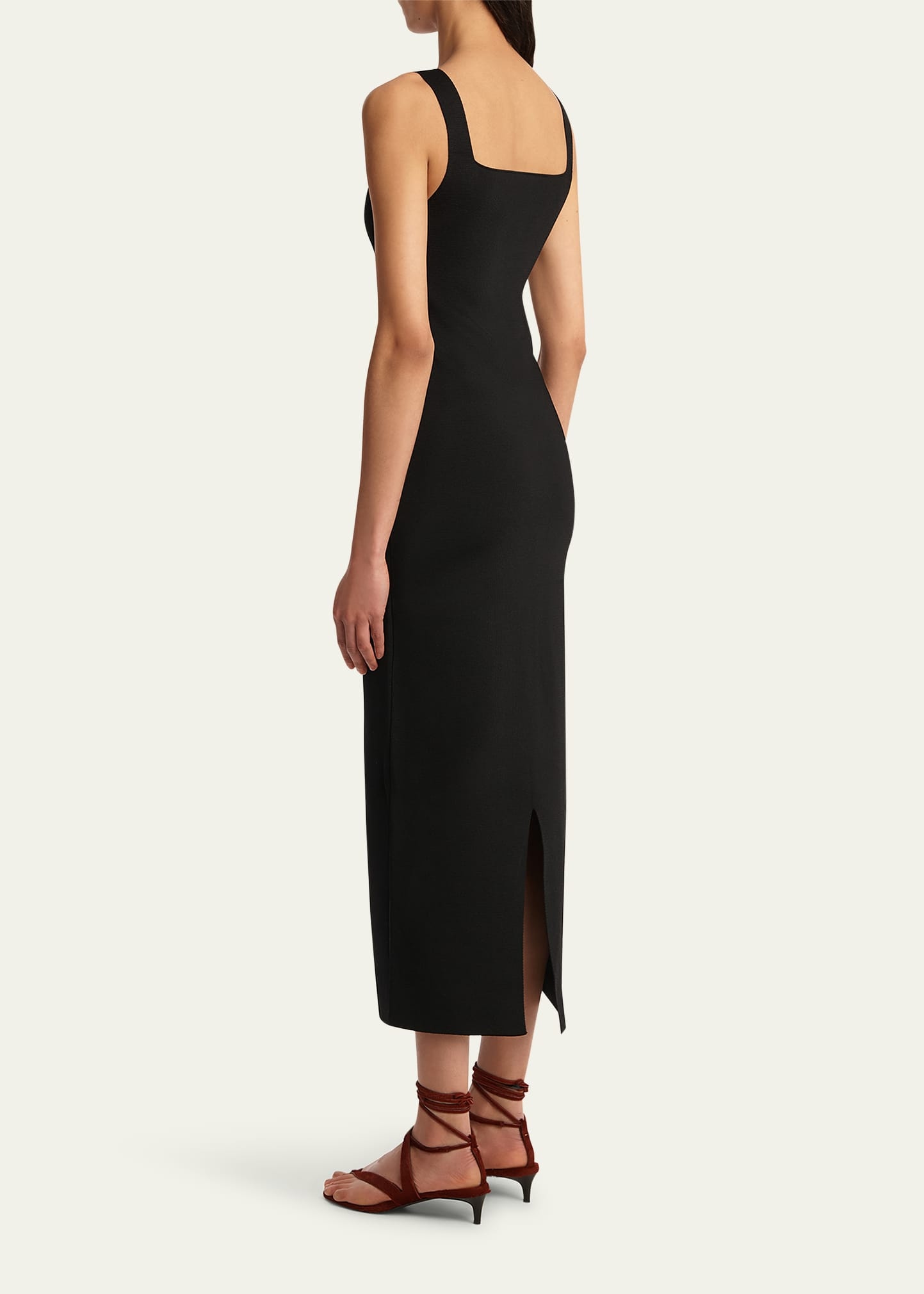 Dixi Square-Neck Sleeveless Knit Maxi Dress - 3