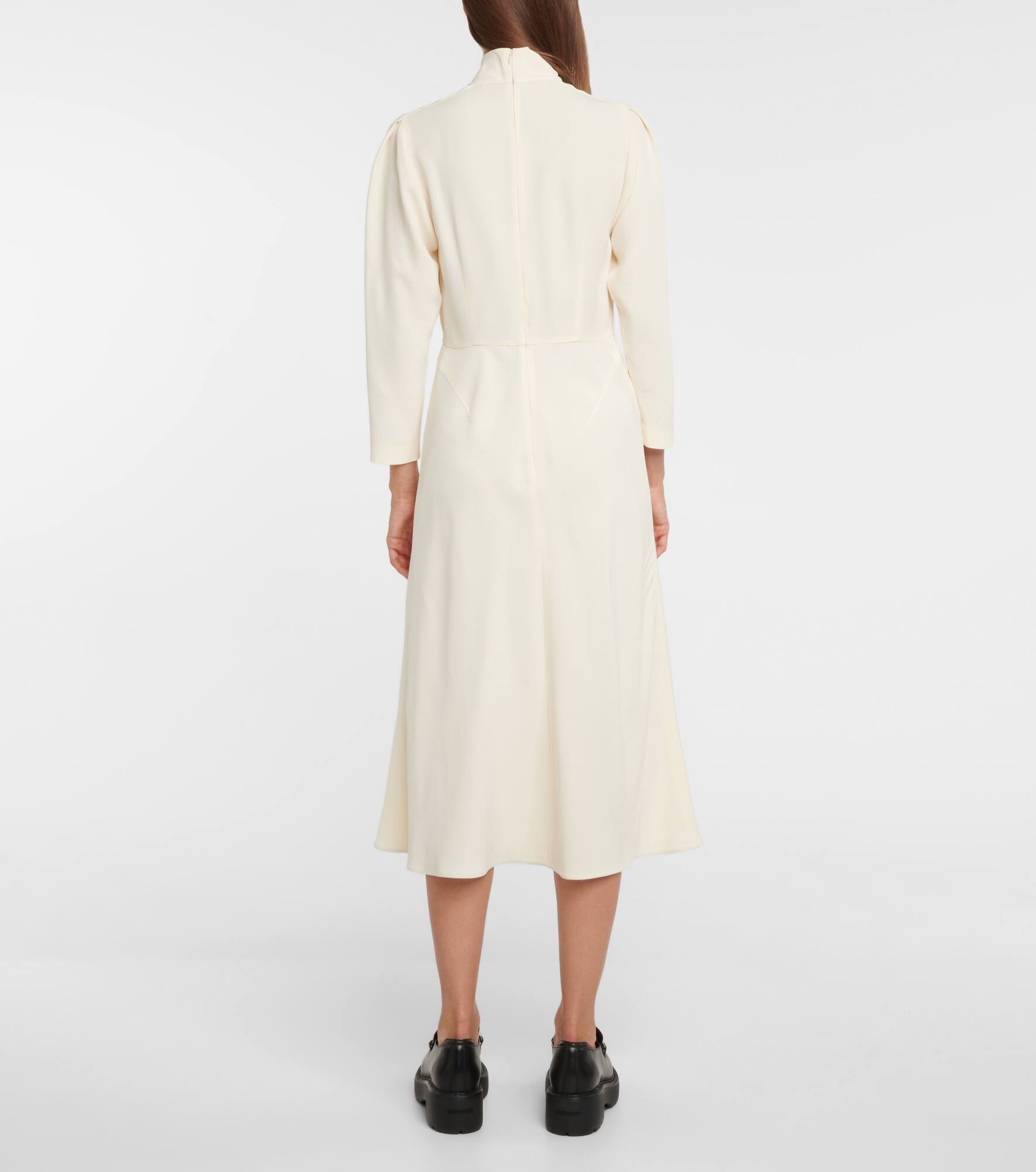 Long-sleeved midi dress - 3