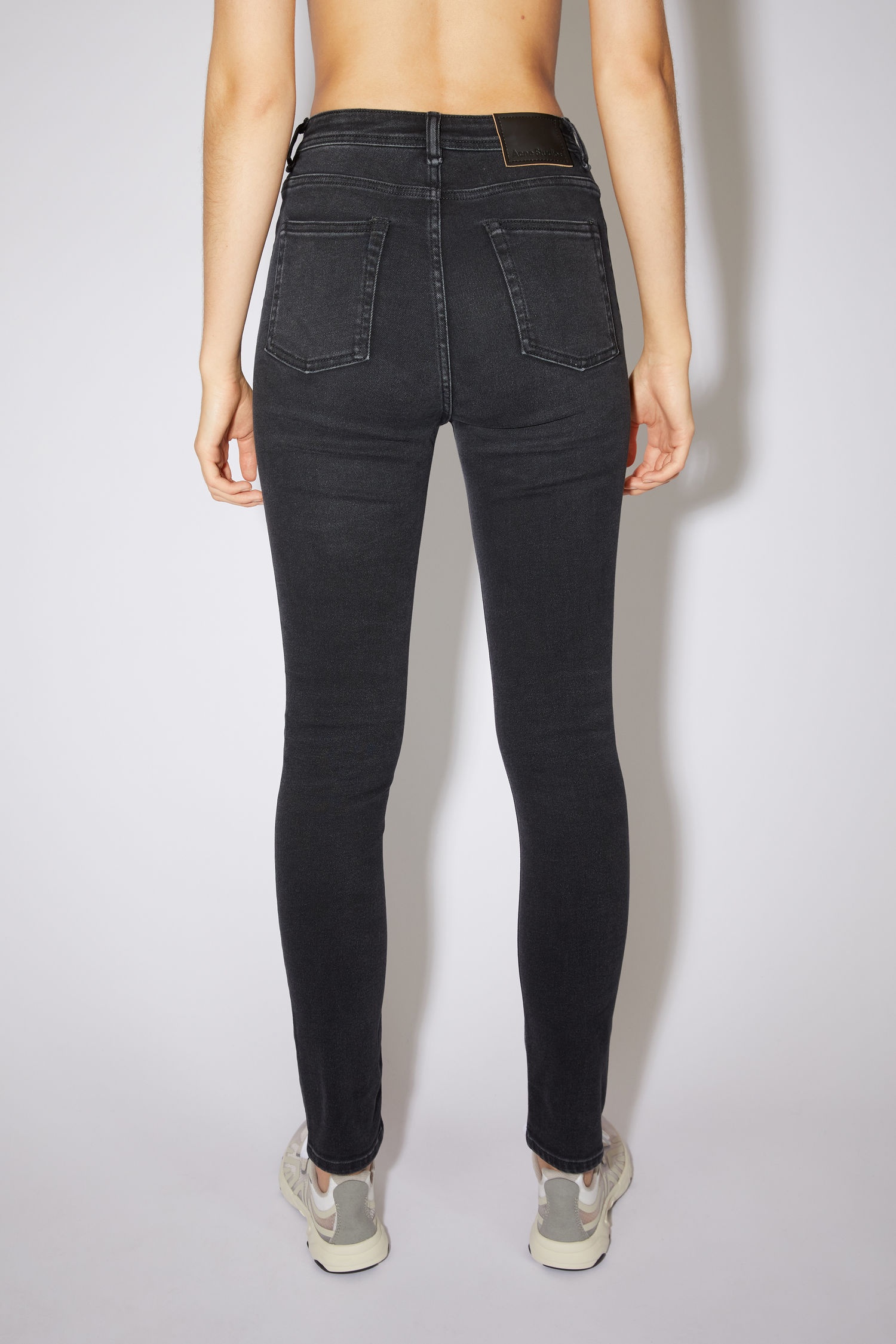 Skinny fit jeans - Used black - 3