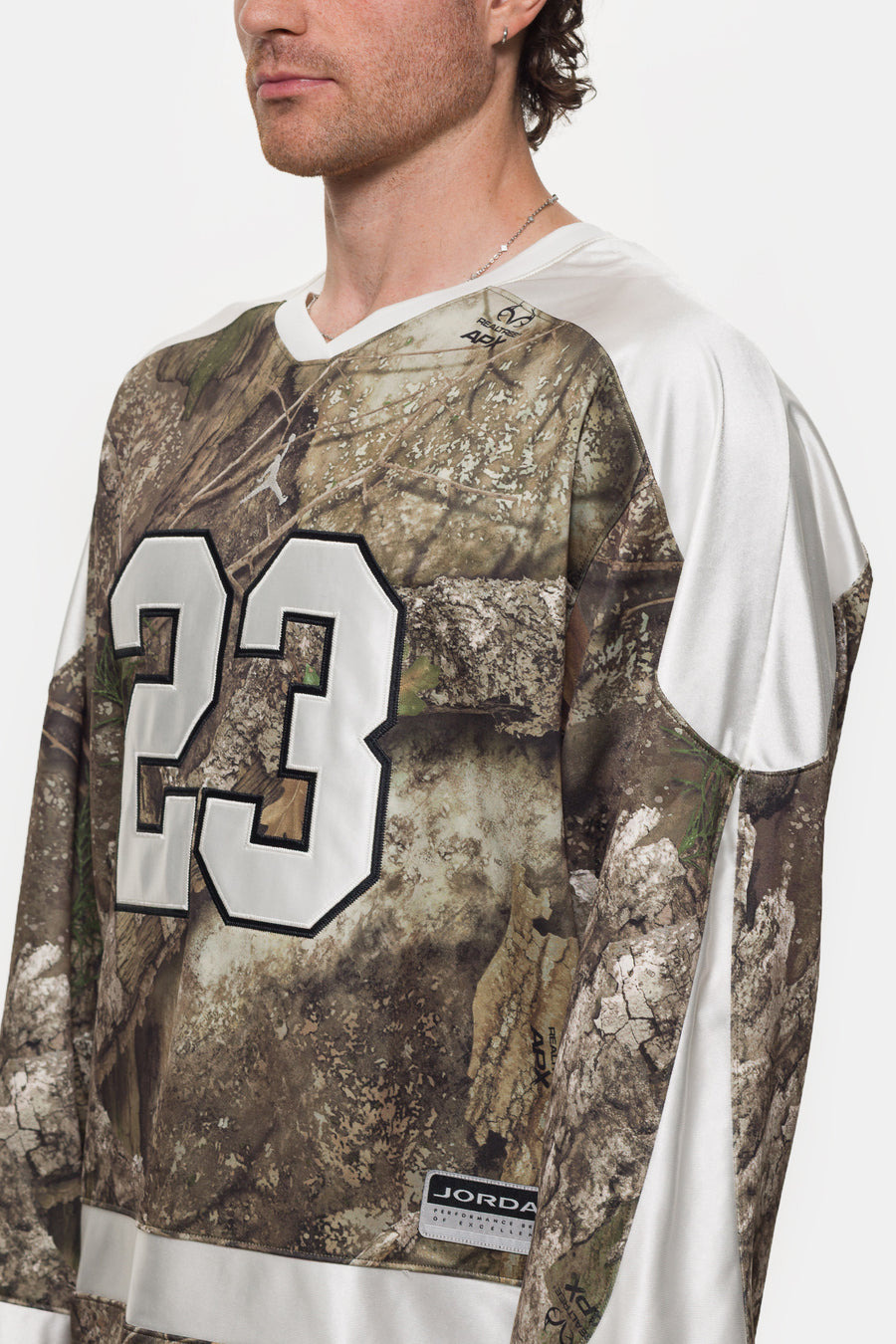 Brooklyn Realtree Hockey Jersey in Medium Olive/Sail - 4