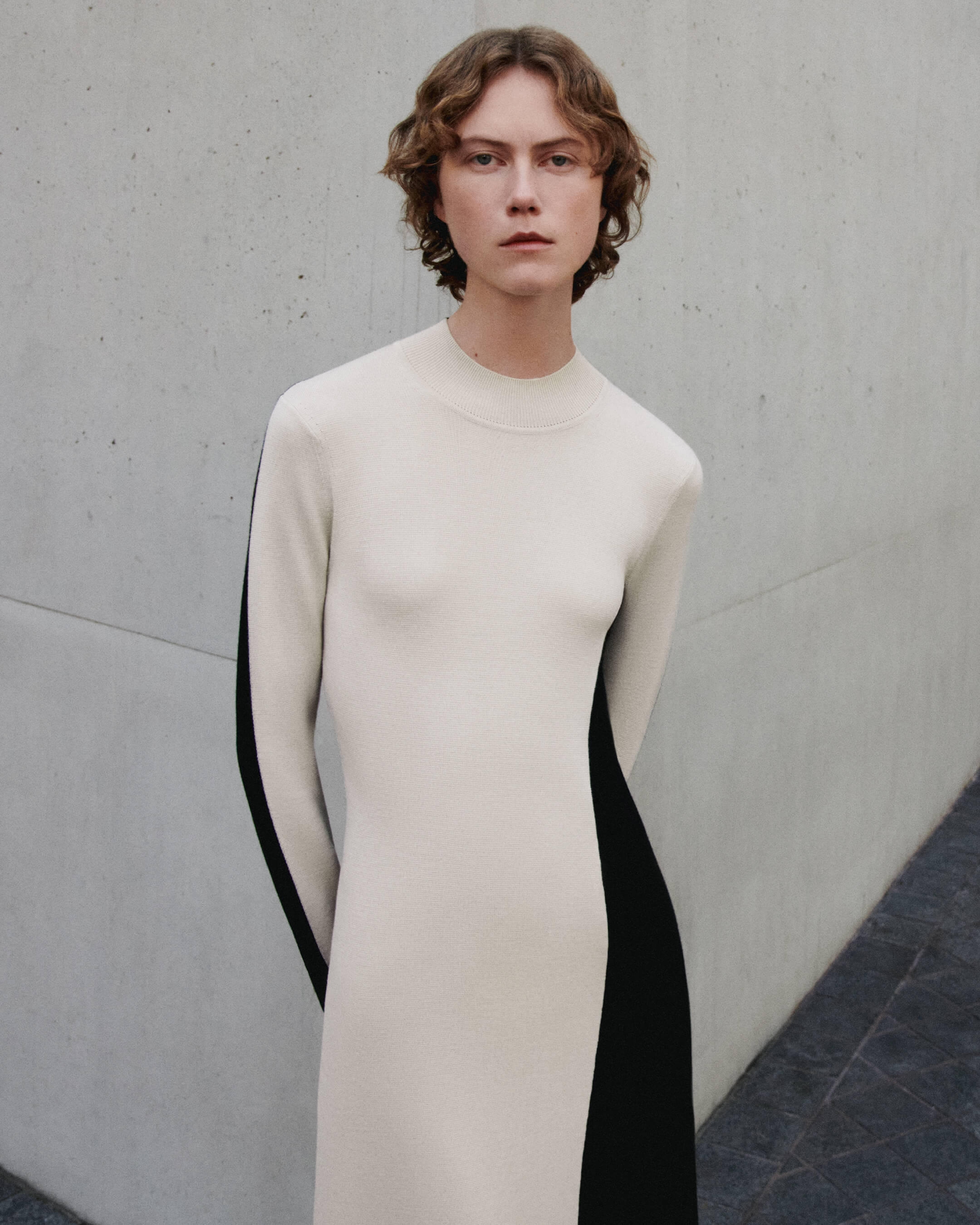 Bi-Colour Knit Dress - 6