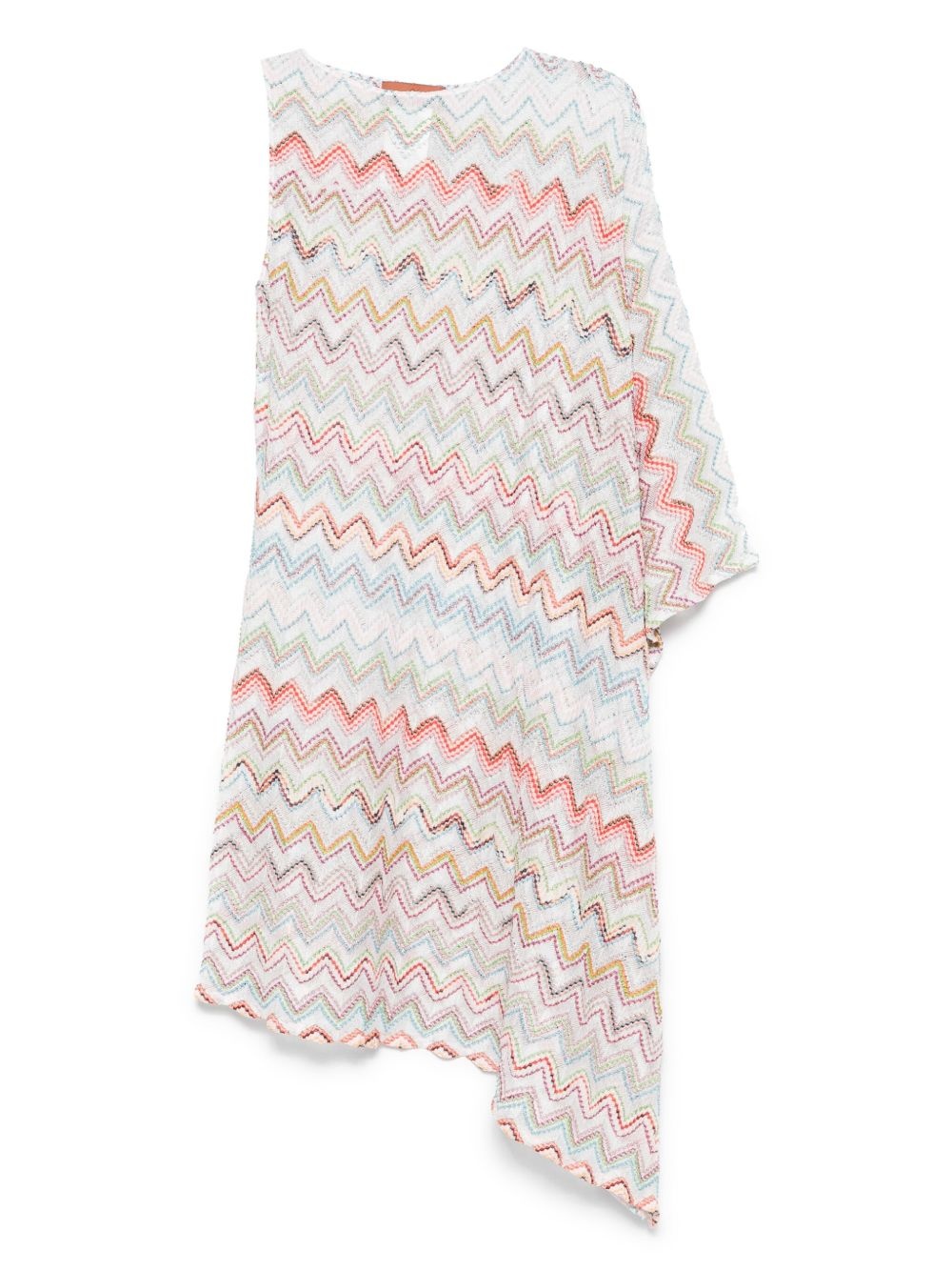 striped asymmetric cover-up - 1