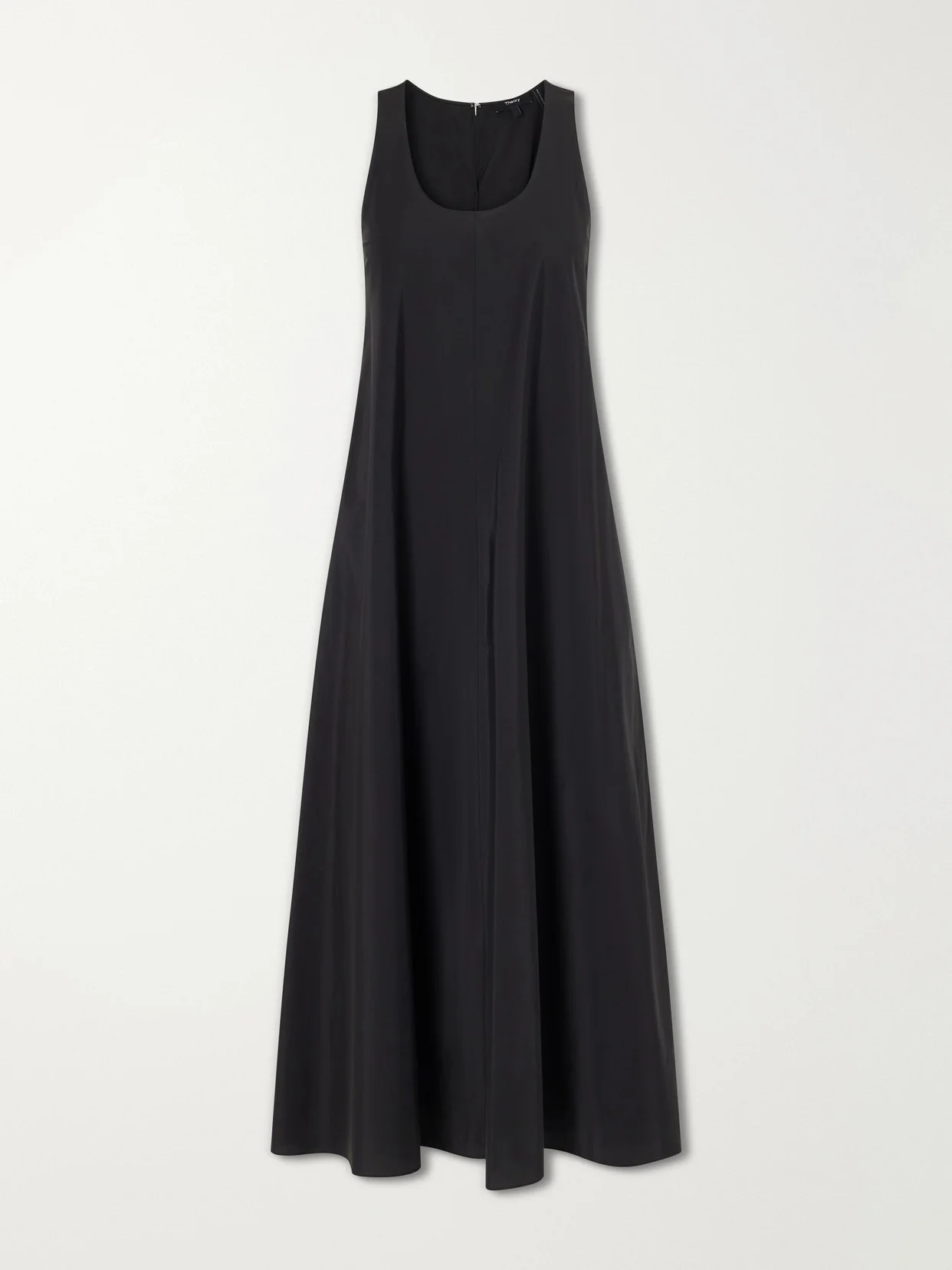 Gathered Cotton And Nylon-blend Maxi Dress - 1
