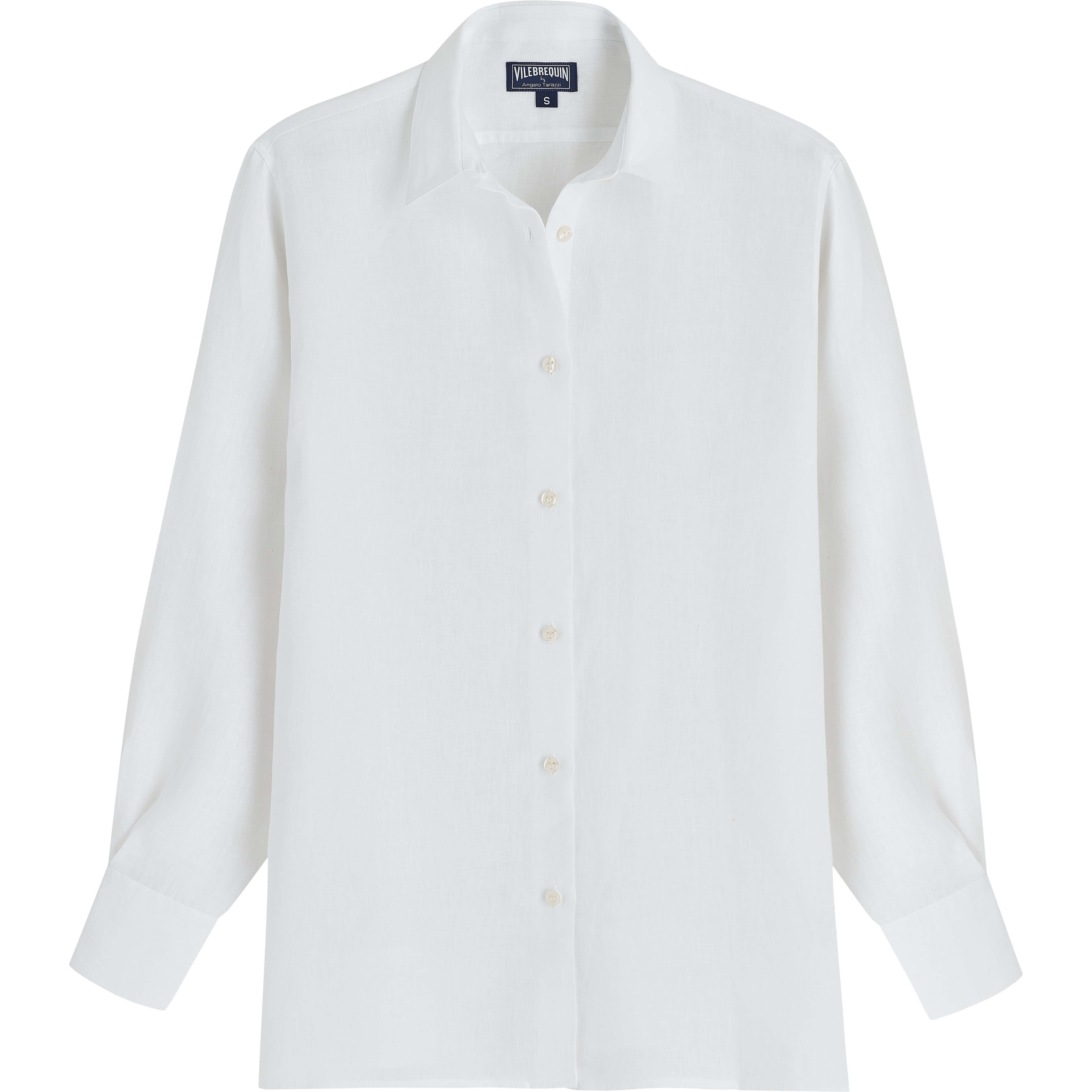 Women Solid Linen Shirt- Vilebrequin x Angelo Tarlazzi - 1