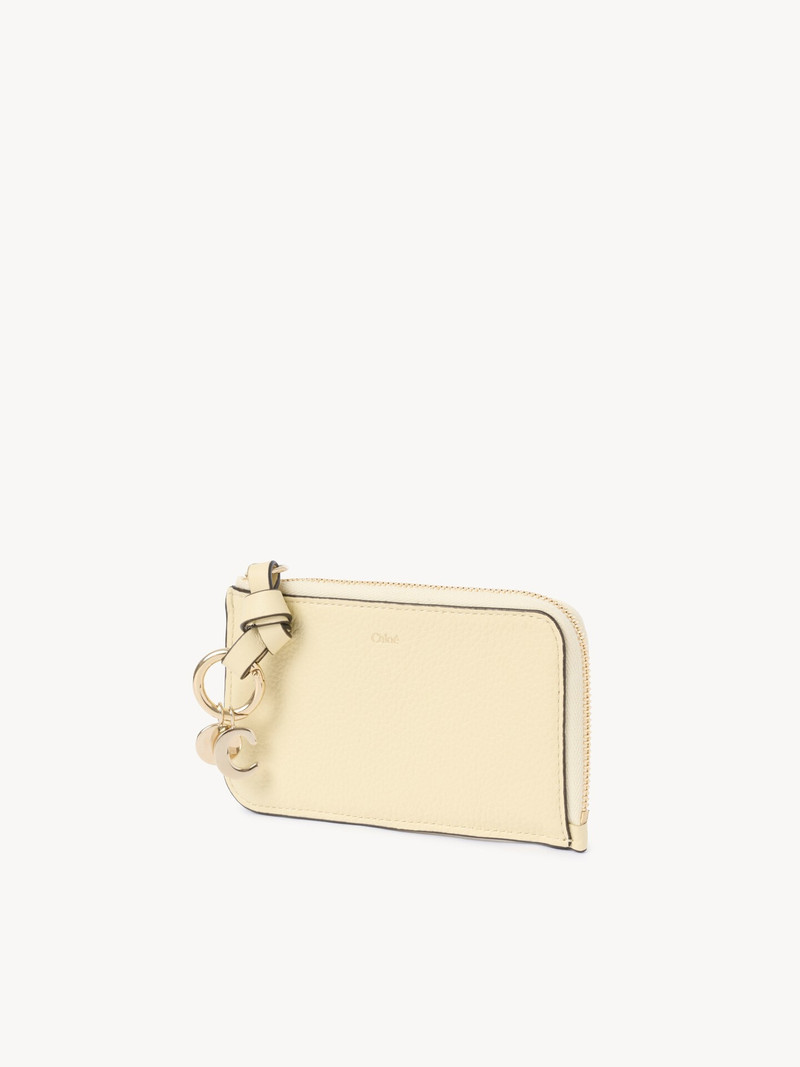 Chloé ALPHABET WALLET IN GRAINED LEATHER outlook
