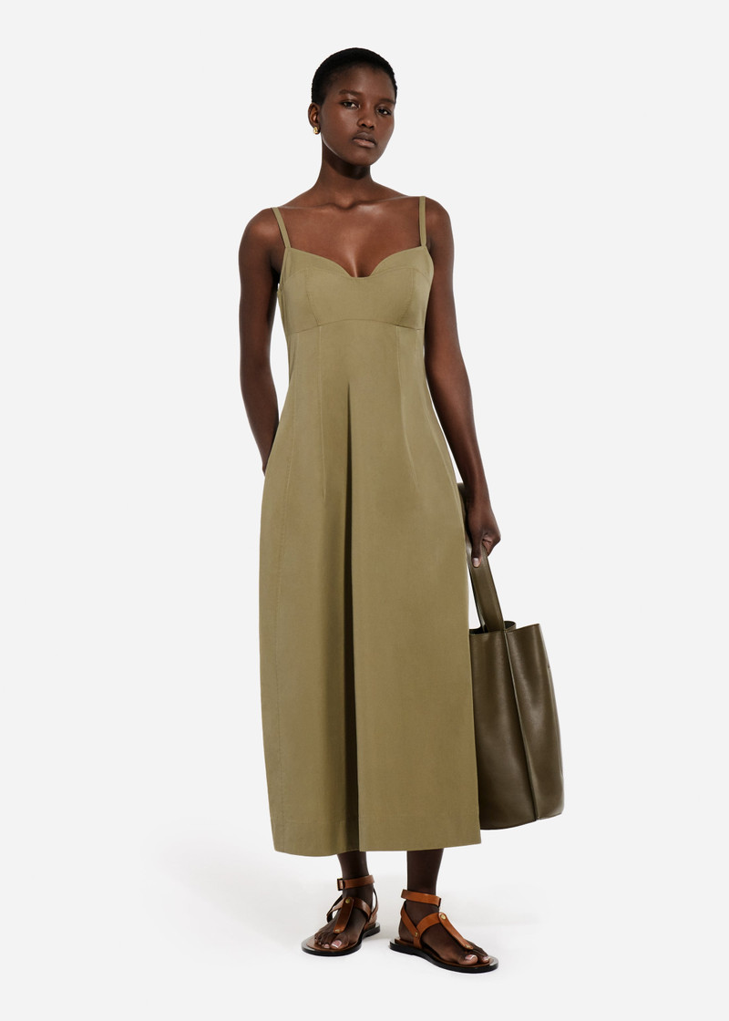 CO Bustier Midi Dress in Cotton Poplin outlook