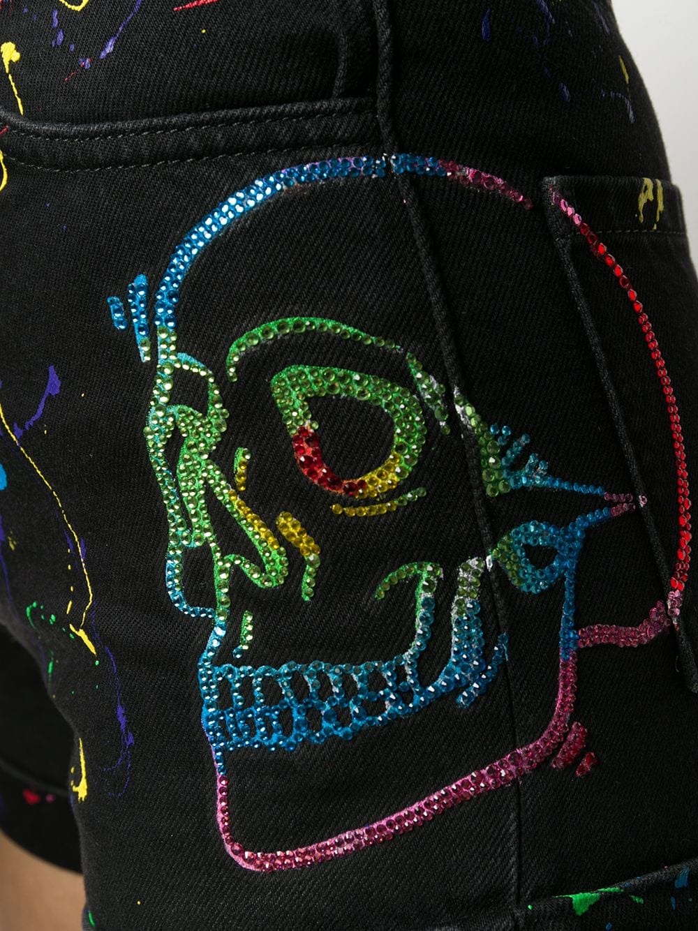 Look At Me Skull shorts - 5