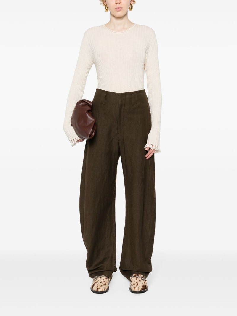 UMA WANG distressed-efffect jumper outlook