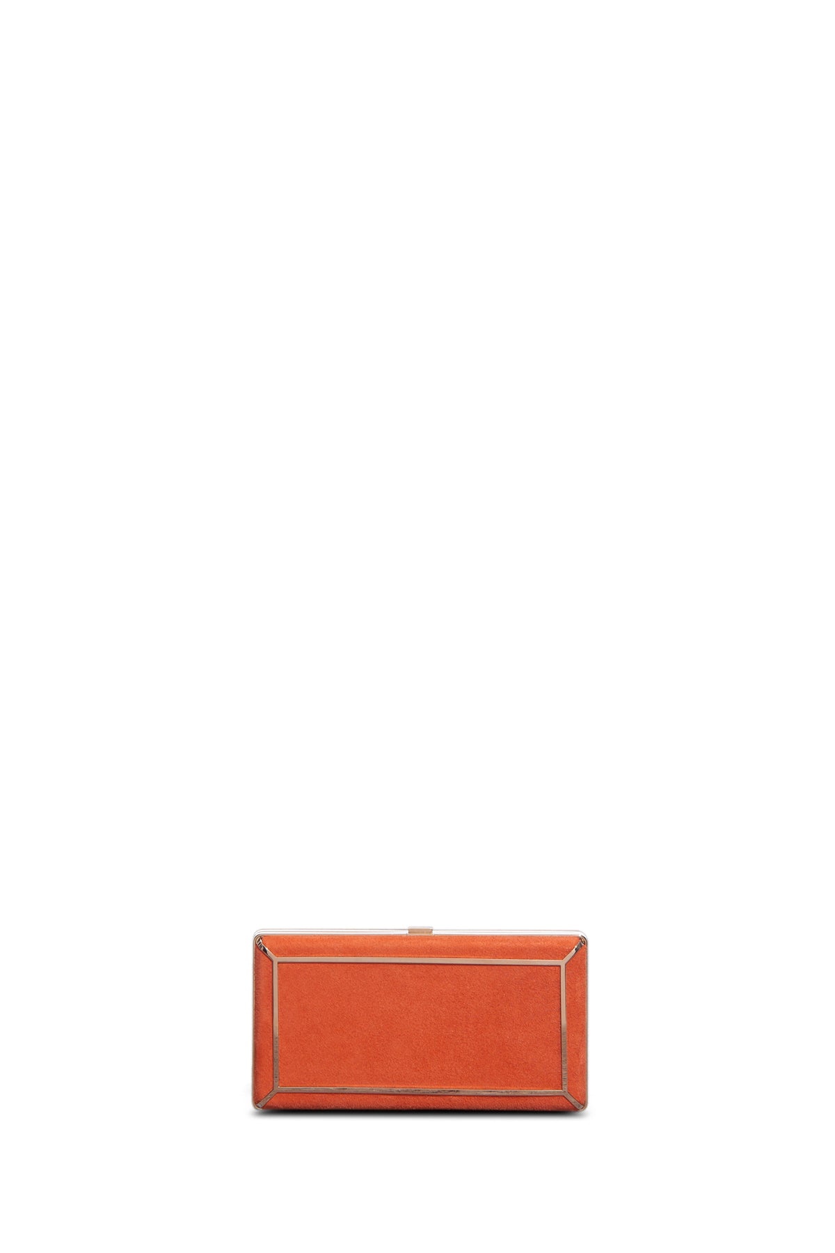 Callas Clutch in Orange Suede - 2
