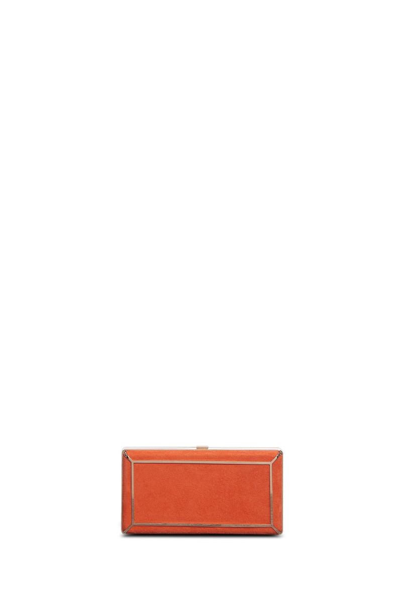 GABRIELA HEARST Callas Clutch in Orange Suede outlook