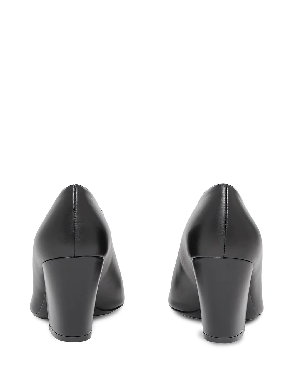 pointed leather pumps - 3