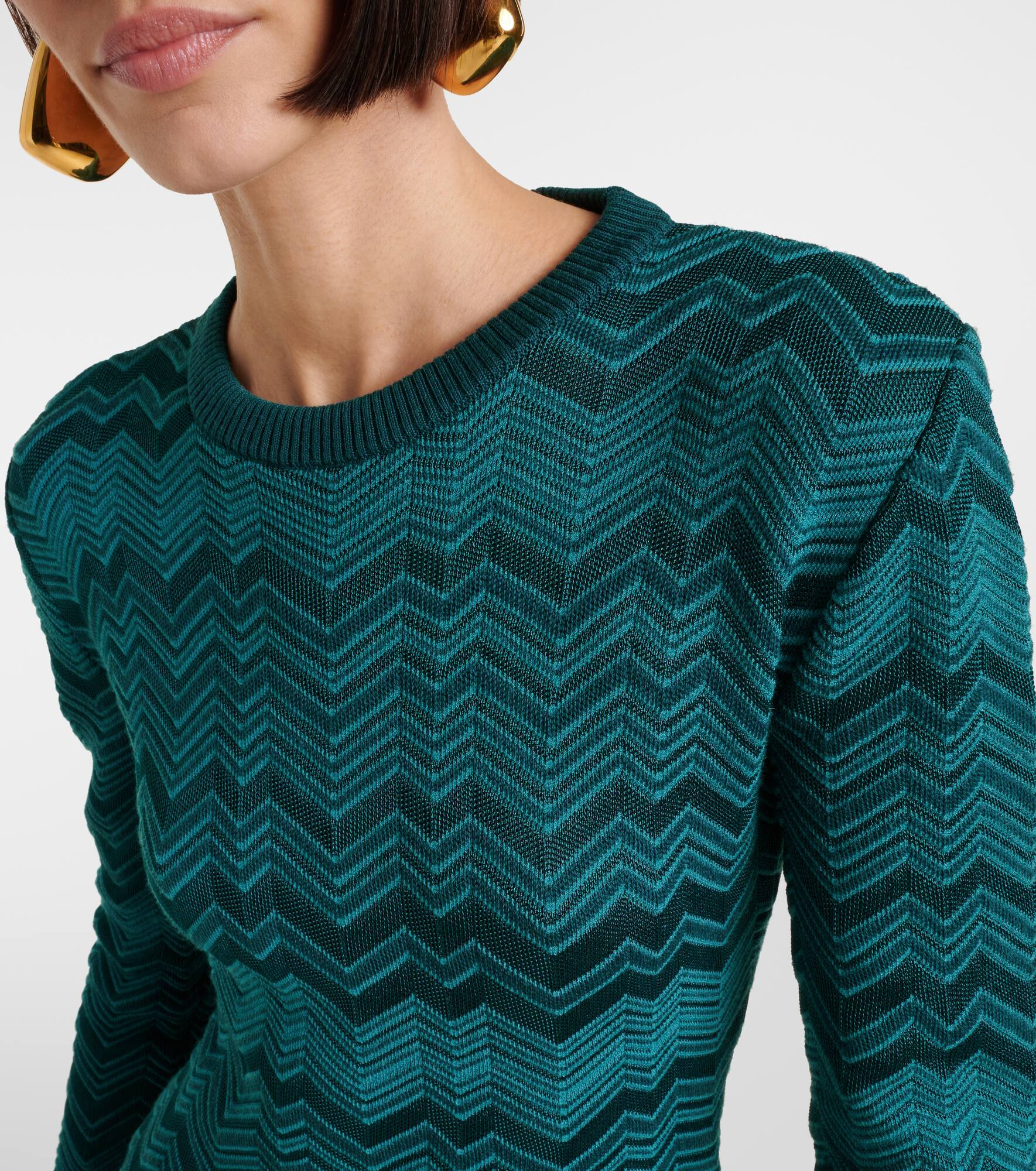 Zigzag knitted minidress - 4