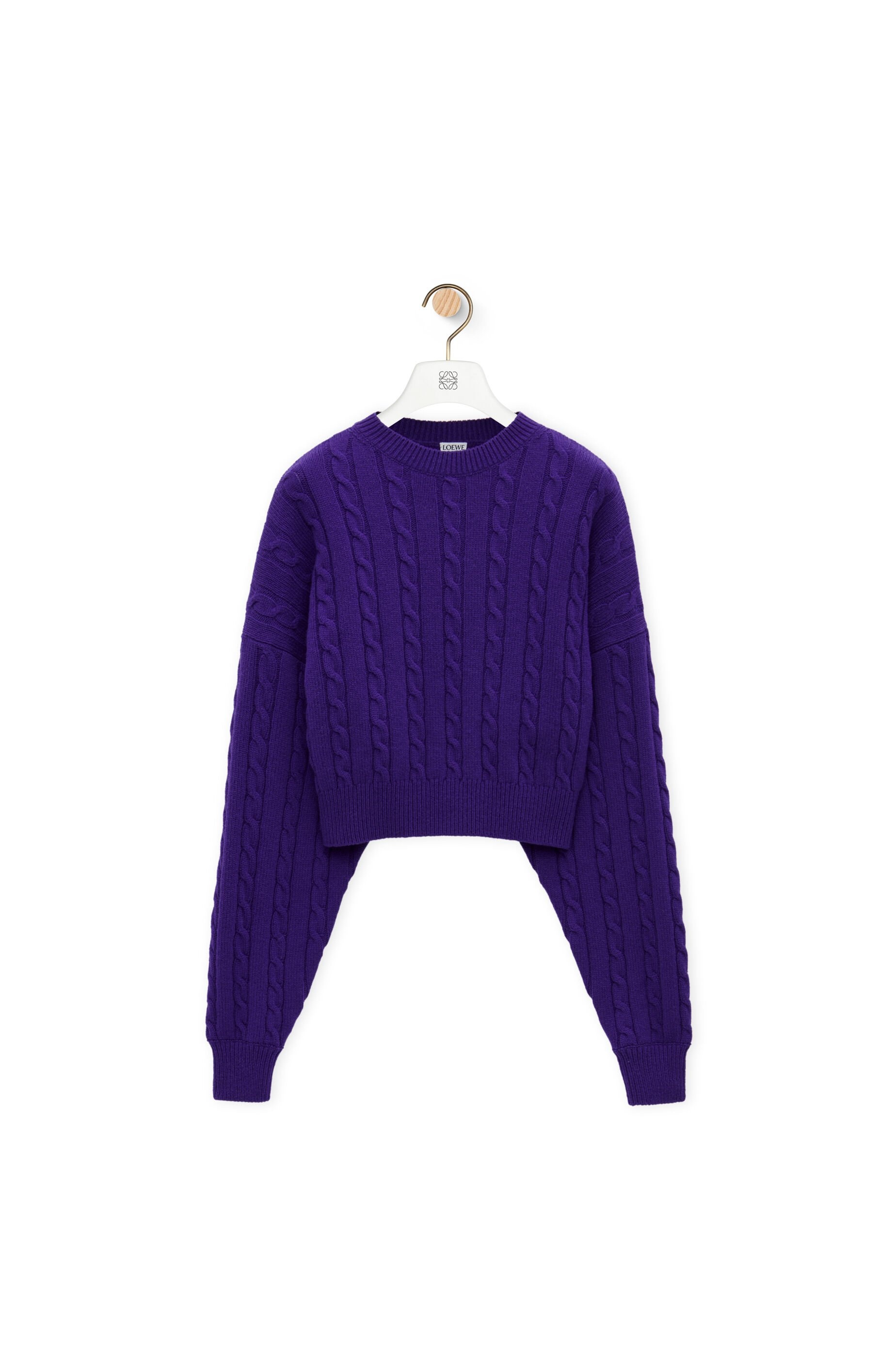 トップス LOEWE swing-style pullover Loewe Printed Anagram Design Yellow Color V Neck Oversized