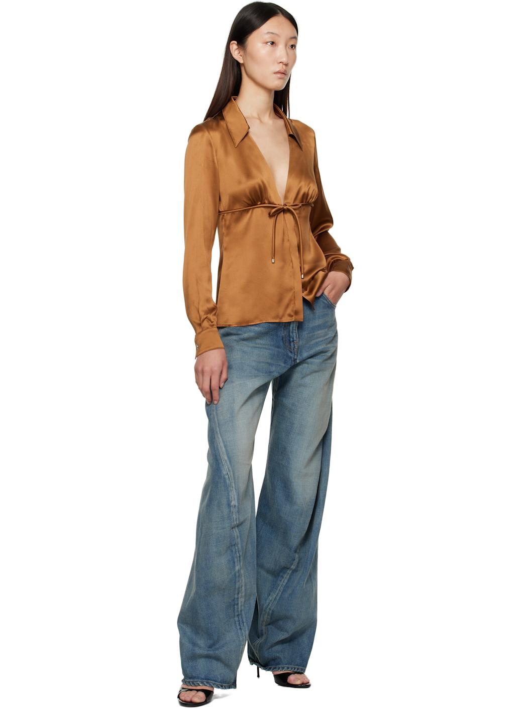 Blue Washed 2000s Jeans - 4