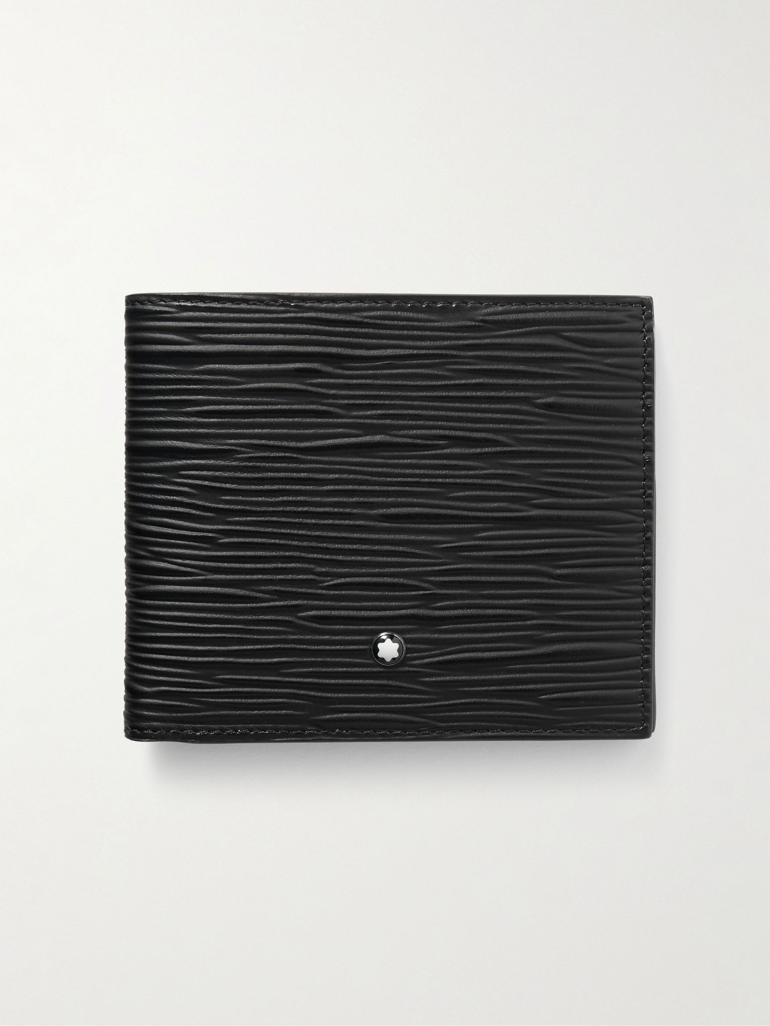 Meisterstück 4810 Textured-Leather Billfold Wallet Black - 1