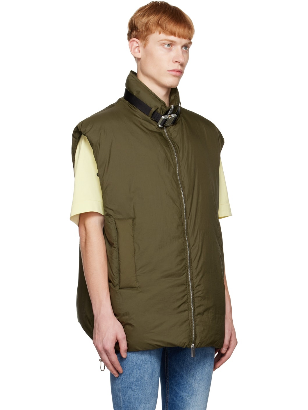 SSENSE Exclusive Khaki Buckle Vest - 2