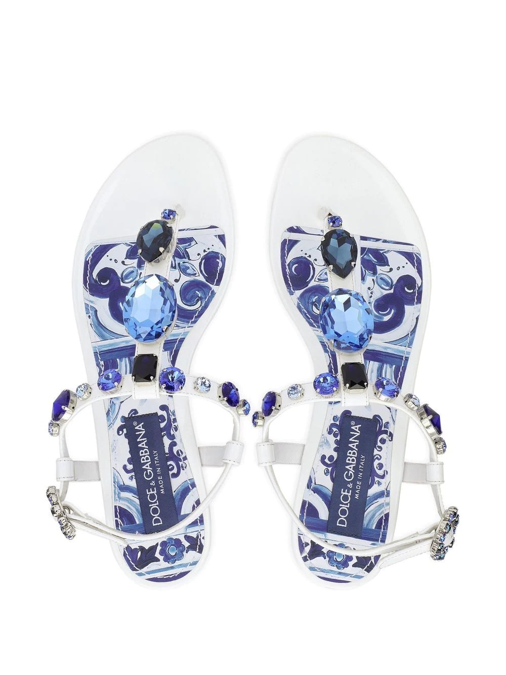 crystal-embellished sandals - 4
