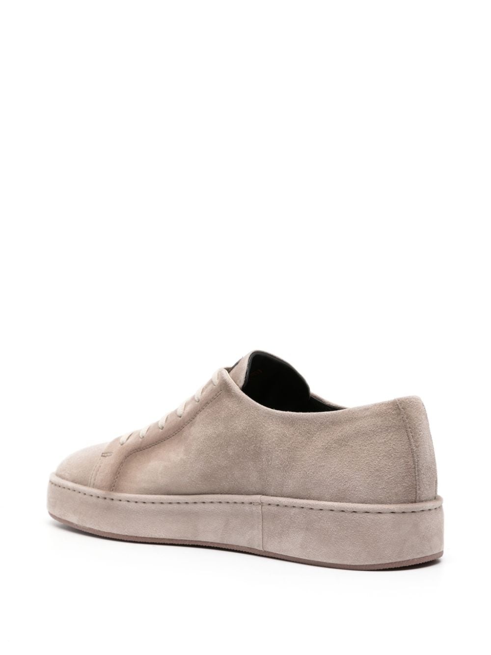 calf suede low-top sneakers - 3