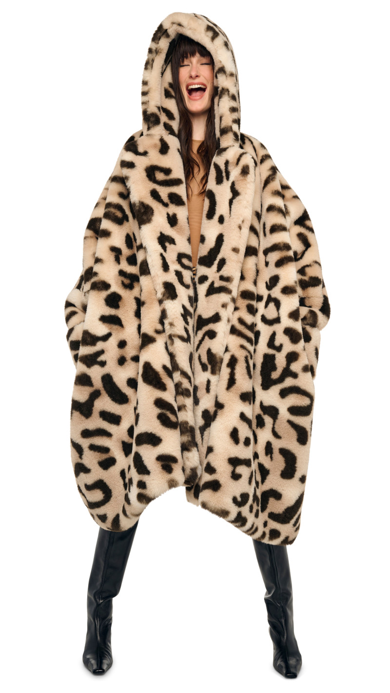 HOODED MODIFIED BLANKET COAT 1