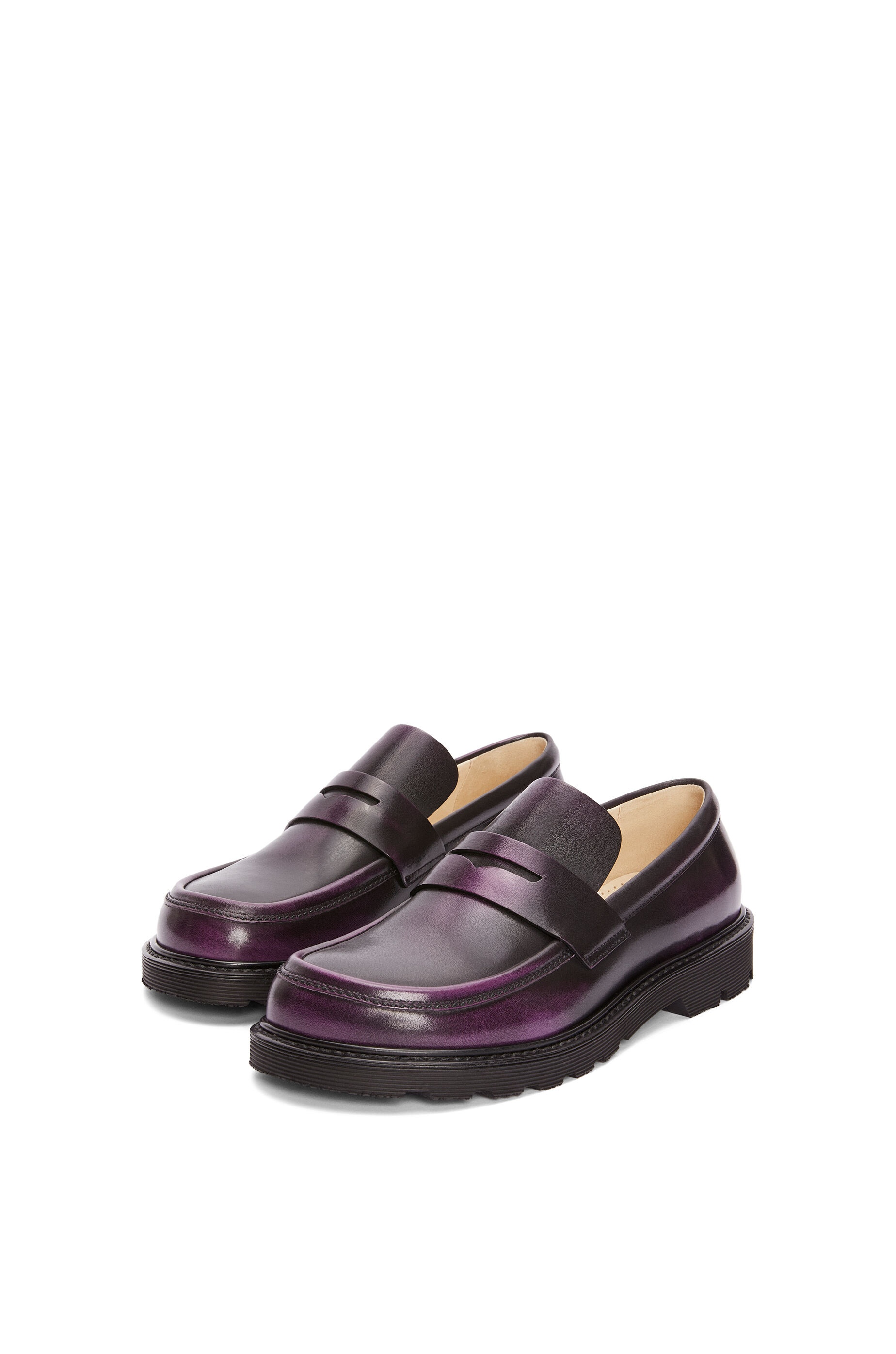 Blaze loafer in bicolour brushed-off calfskin - 2