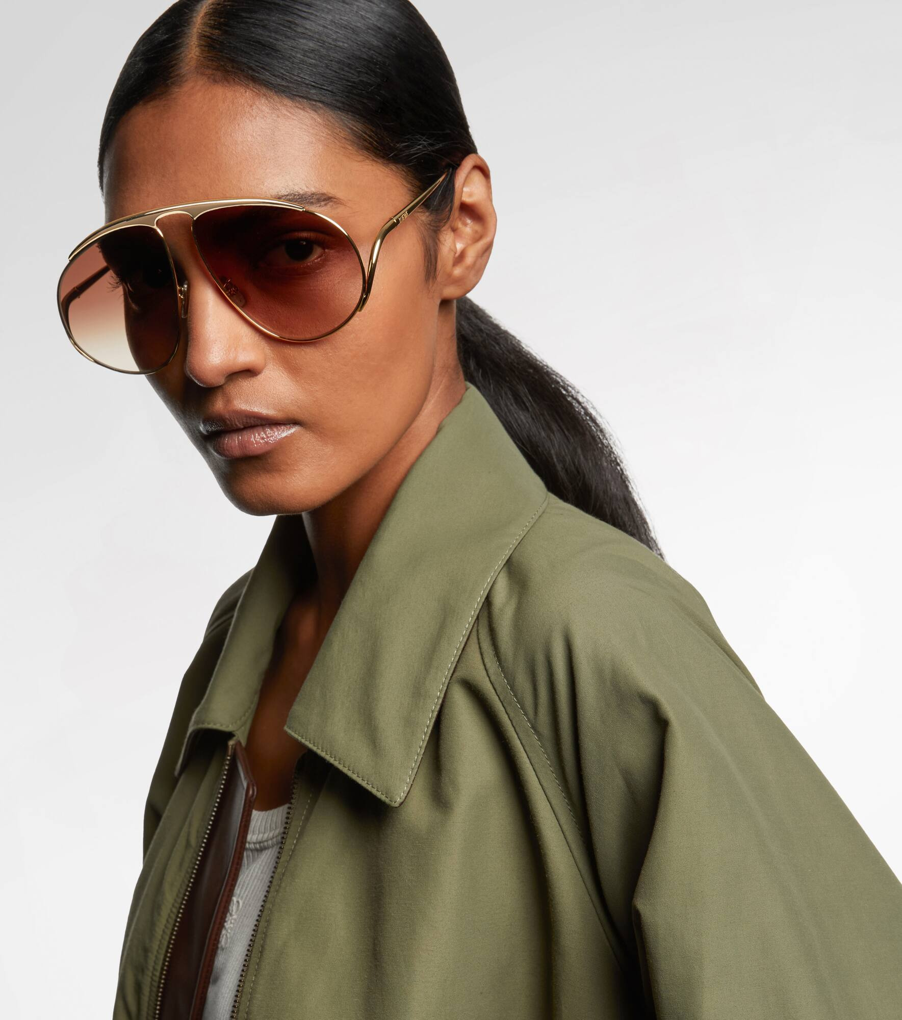 Signature oversized aviator sunglasses - 3